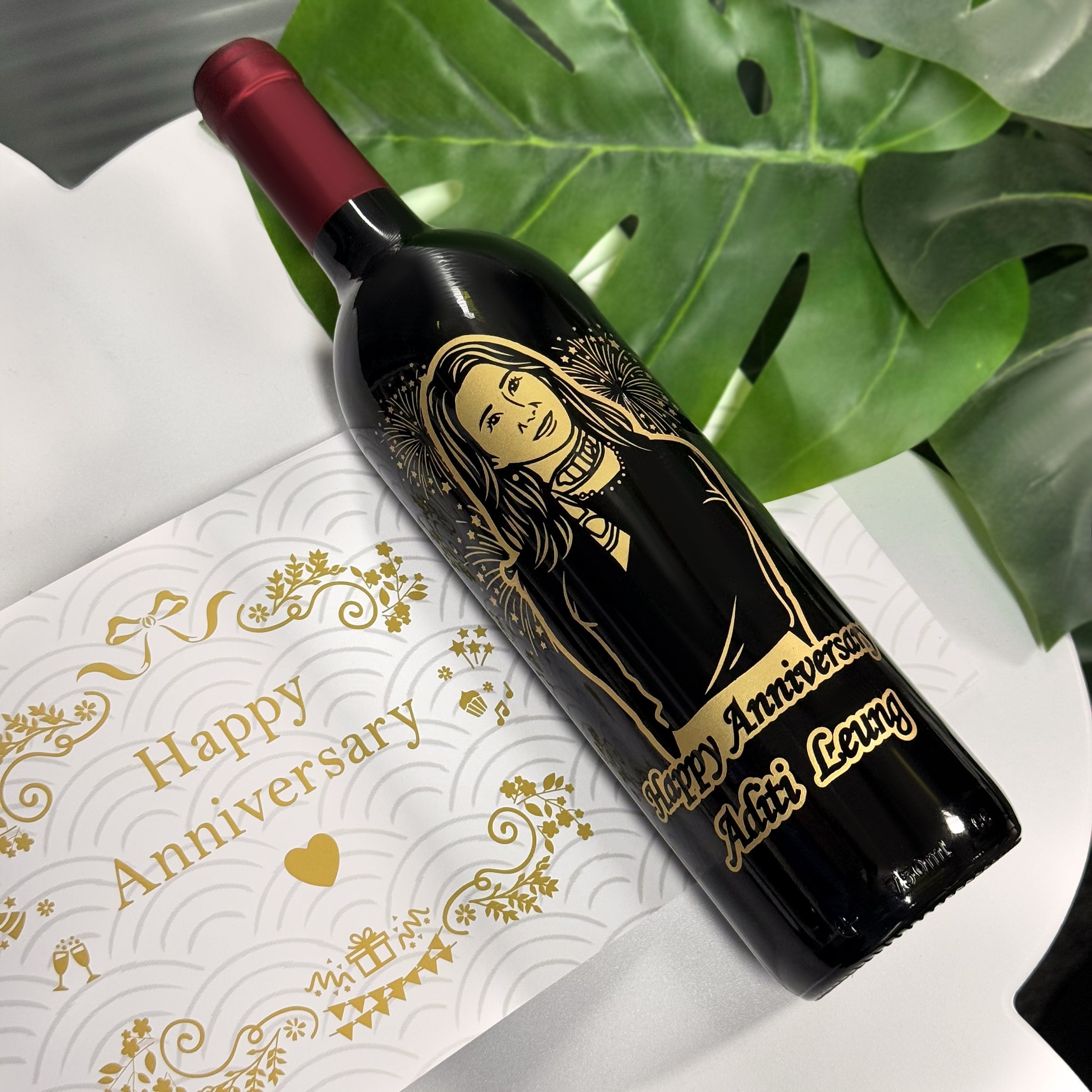 10th Anniversary Commemorative Gift, Customized Le Marquis de Calon Ségur, Sub-Label, Portrait Engraving, Text Customization Gift, Congratulations Gift Box,Le Marquis de Calon Ségur 10th Anniversary Business Gift Set DY04-287.