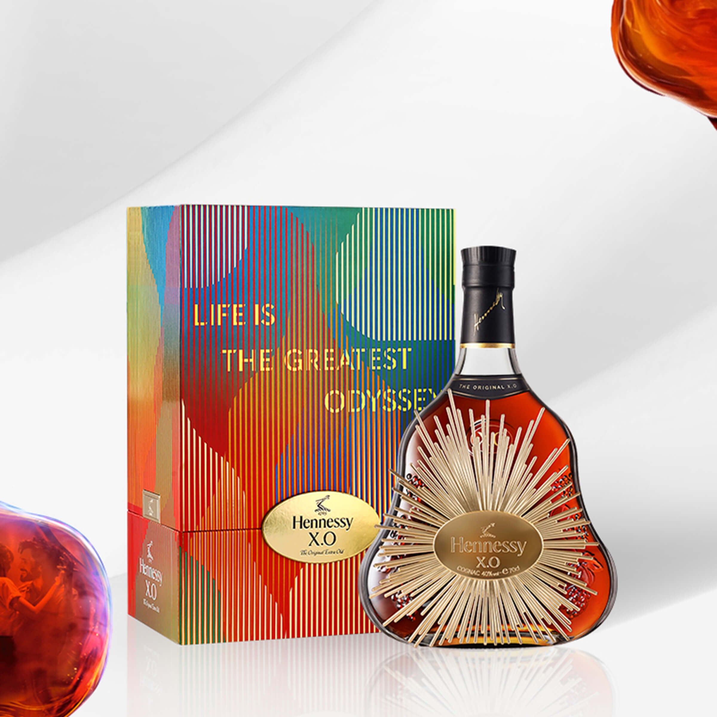 Original gift box|Hennessy X.O MAF 2023 Special Gifts (Portrait Carving) Customized Gift Limited Edition