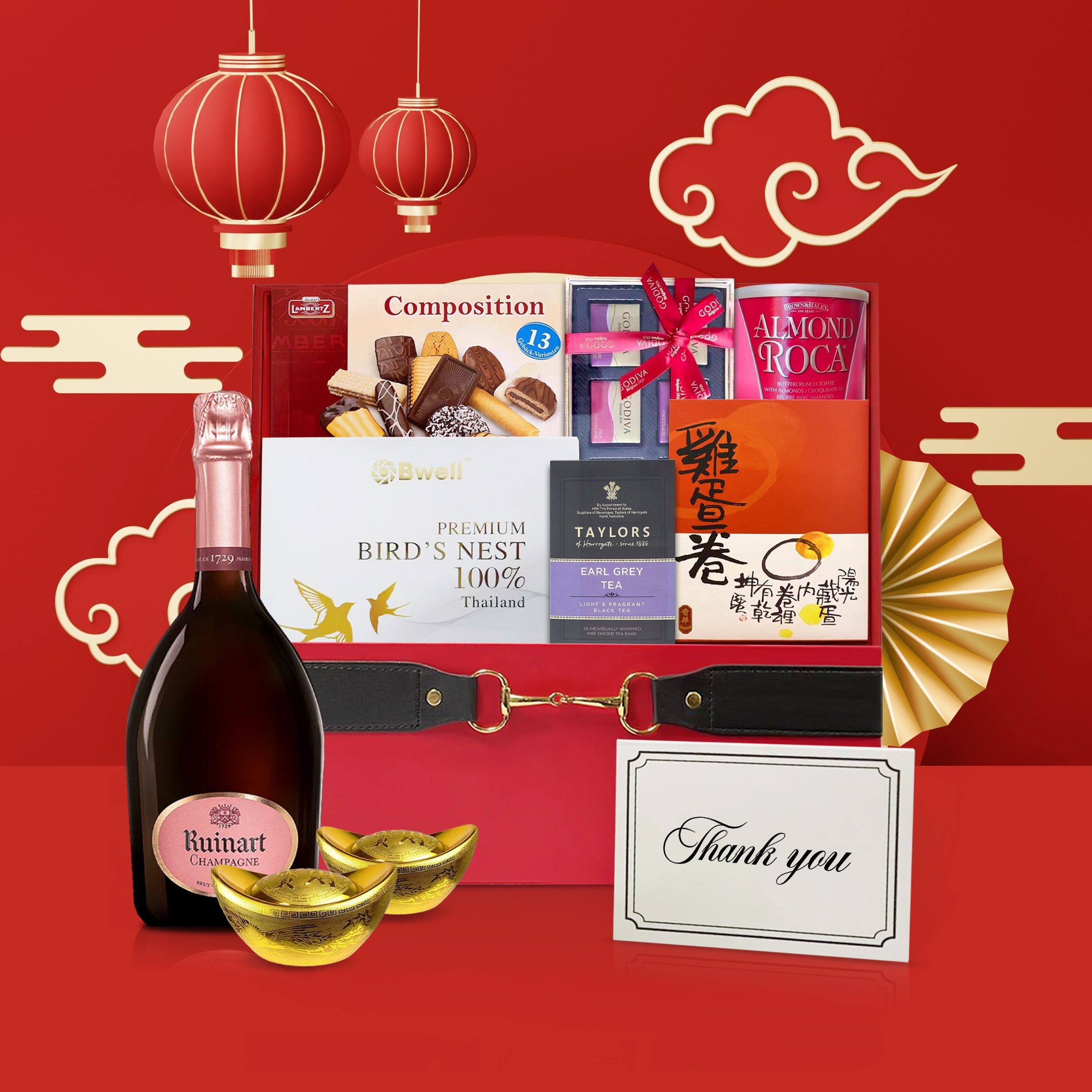 2024 New Year gift basket|champagne & food hamper