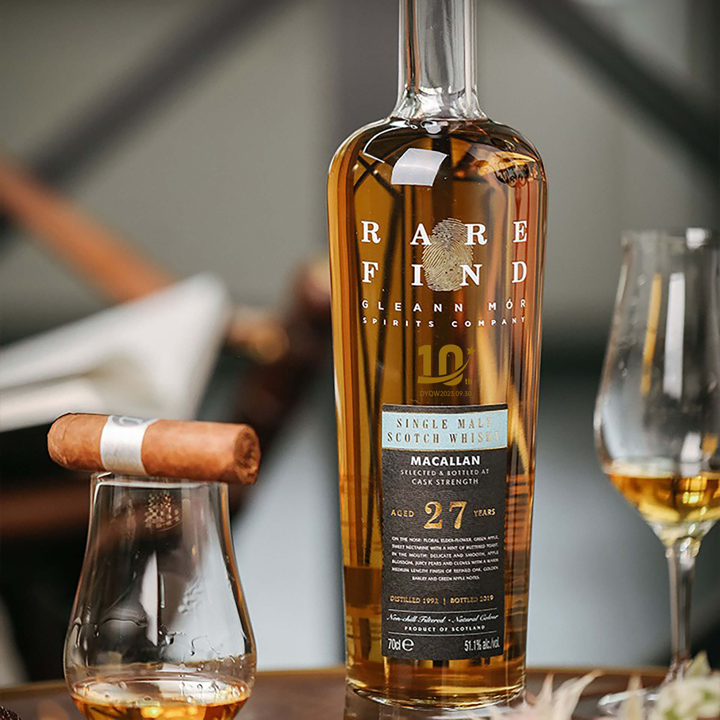 Company Wine|The Macallan 27 Gift Box (Text Engraving) Gift to the customer to the elder to send the boss lettering gift Customization
