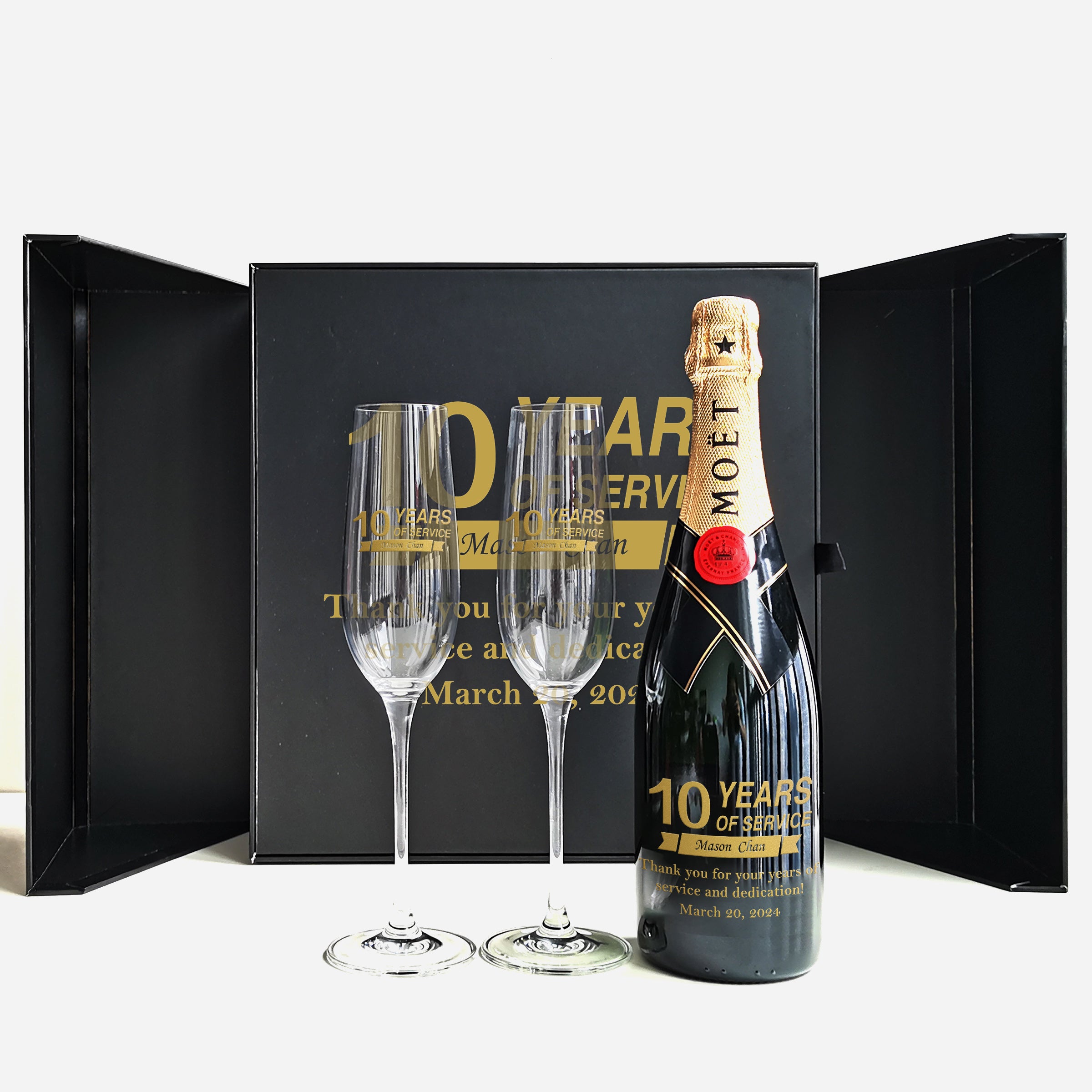 Corporate Gifts|Moët & Chandon Impérial & Champagne Glasses Gift Set