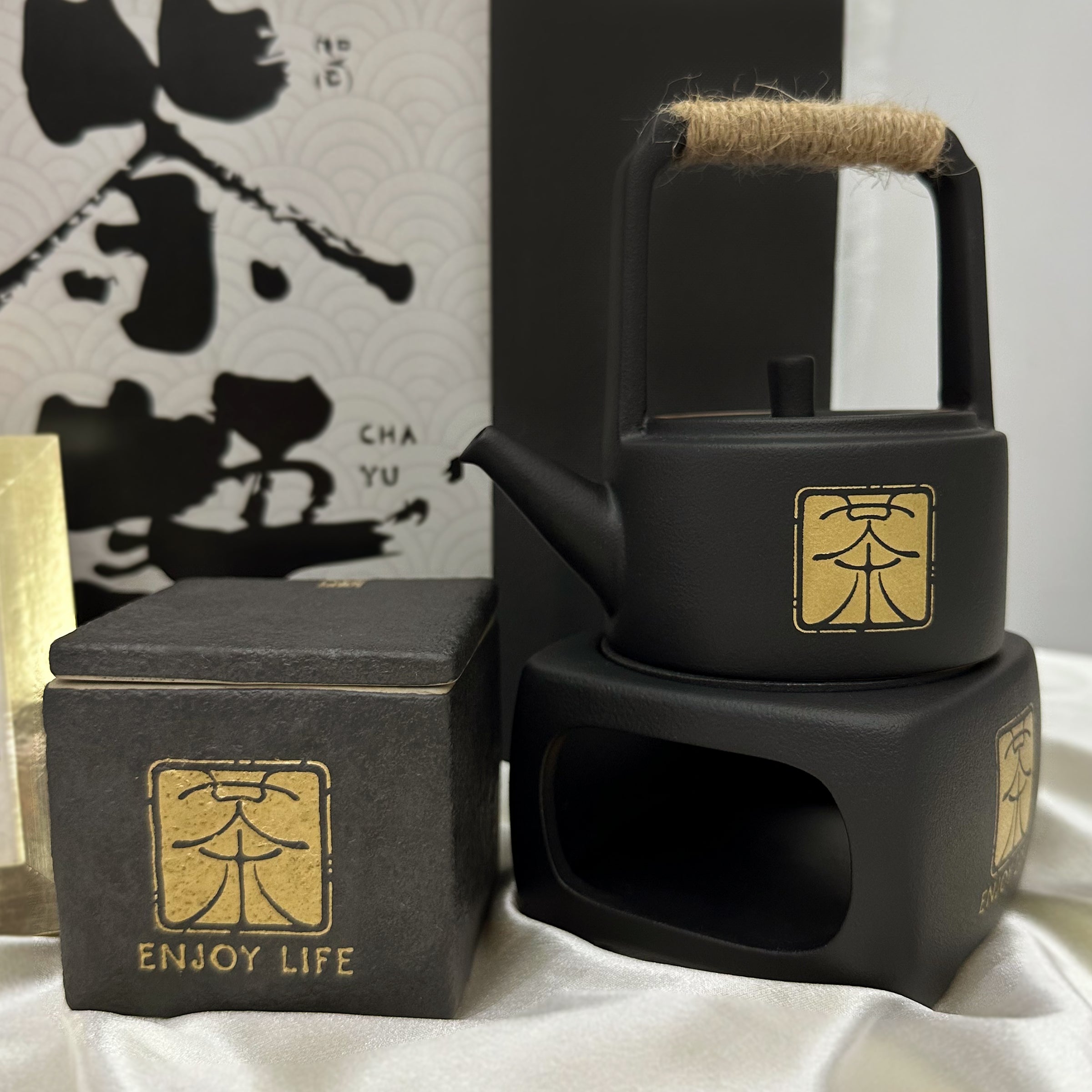 Business gifts丨Oriental aesthetic tea set Customer gift box Customized teapot warm tea customized gift DY04-262