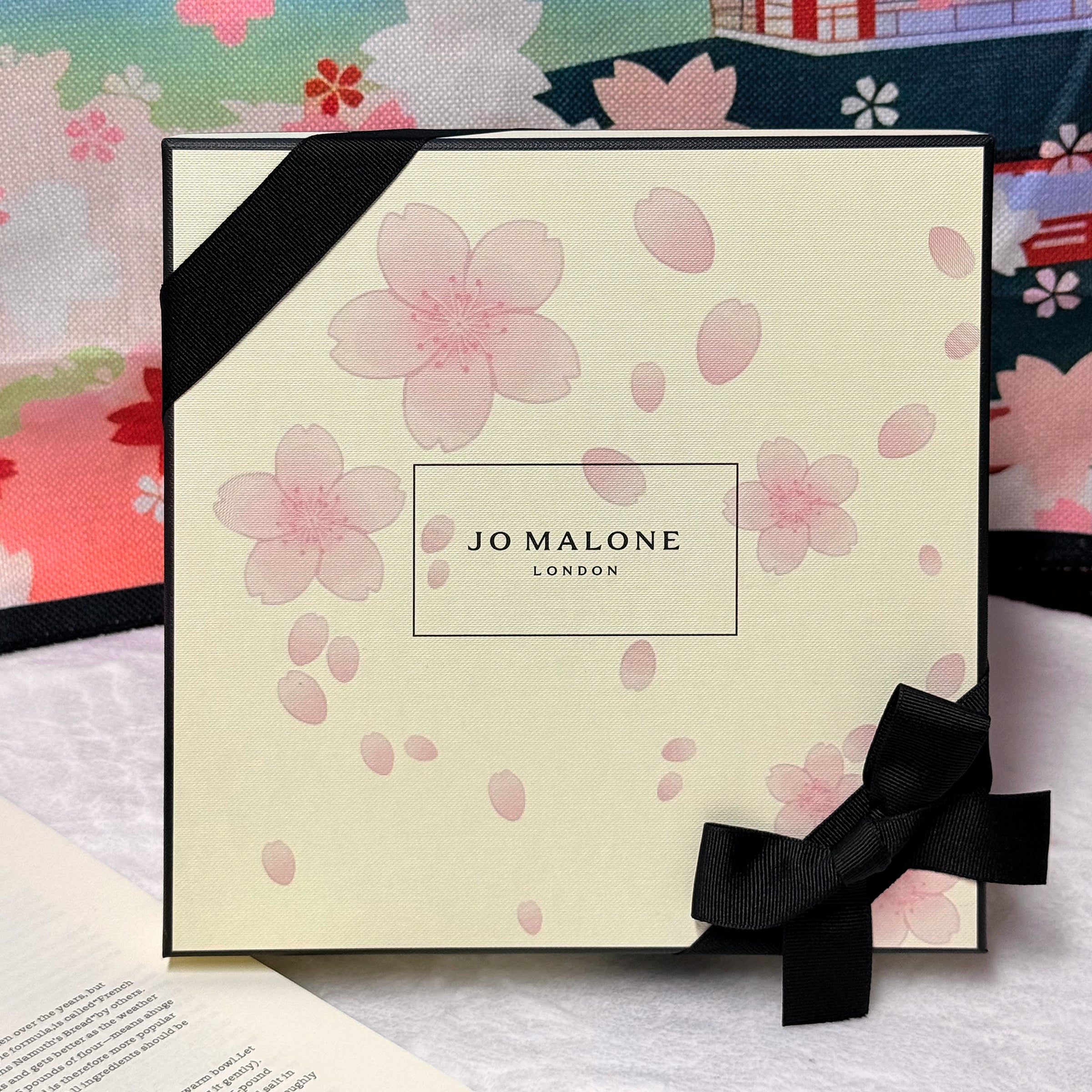 Custom Jo Malone Perfume Gift Set - Wood Sage & Sea Salt Cologne with Engraved Text, Personalized Box Design, Sakura Romantic Gift Box Jo Malone Perfume box customization DY01-415