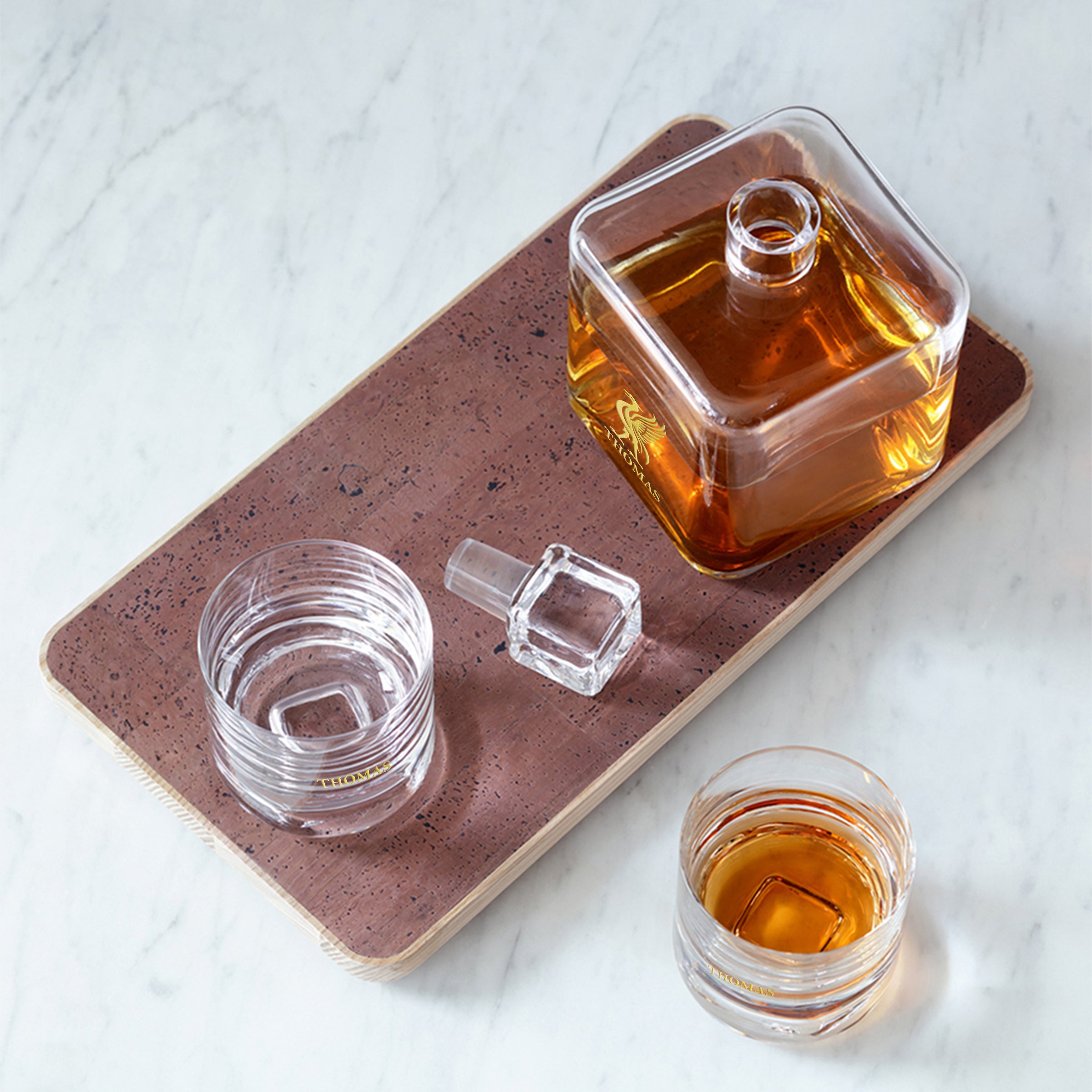 Customized|LSA Cask wine set whiskey glass decanter (engraved gift) birthday gift celebration gift opening gift
