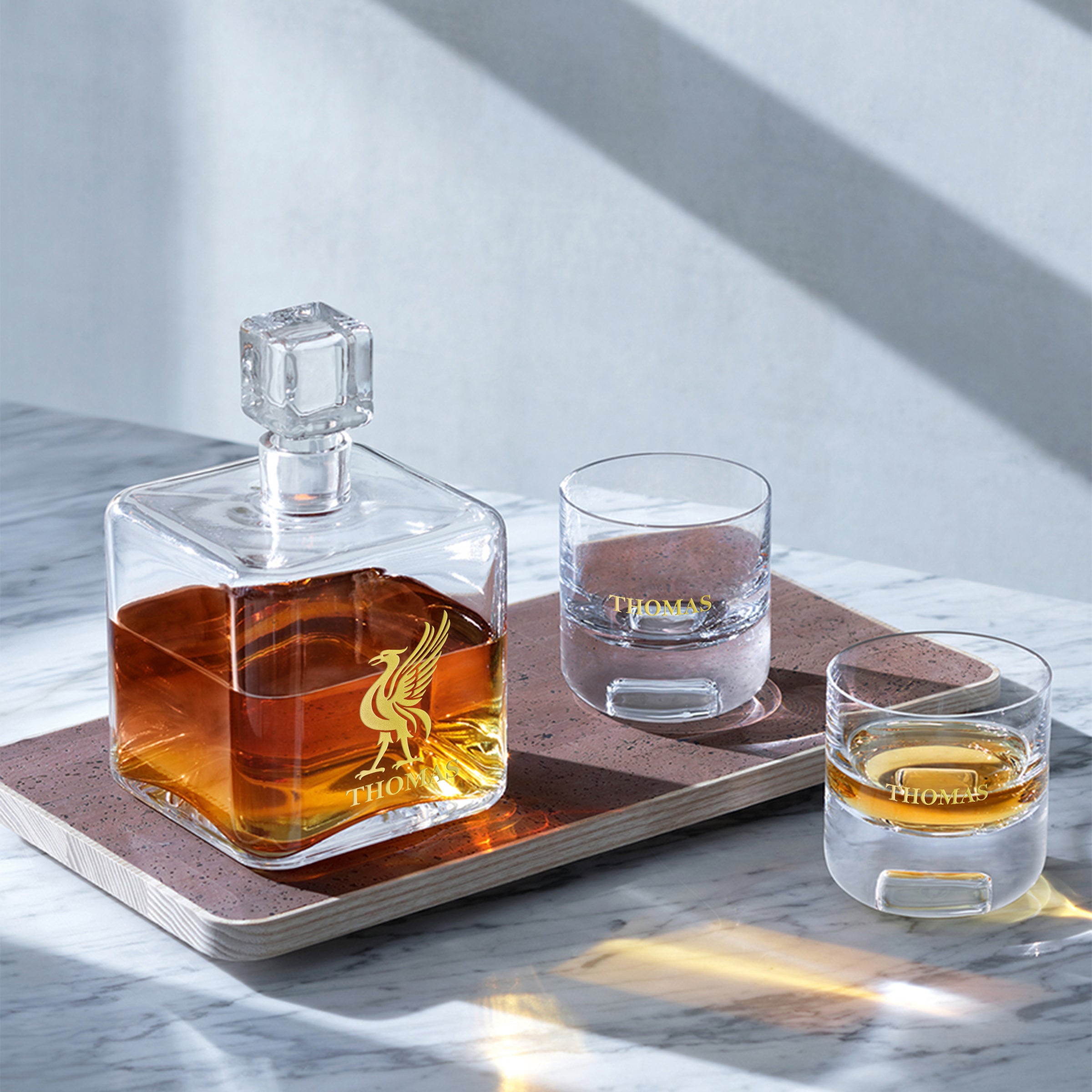 Customized|LSA Cask wine set whiskey glass decanter (engraved gift) birthday gift celebration gift opening gift