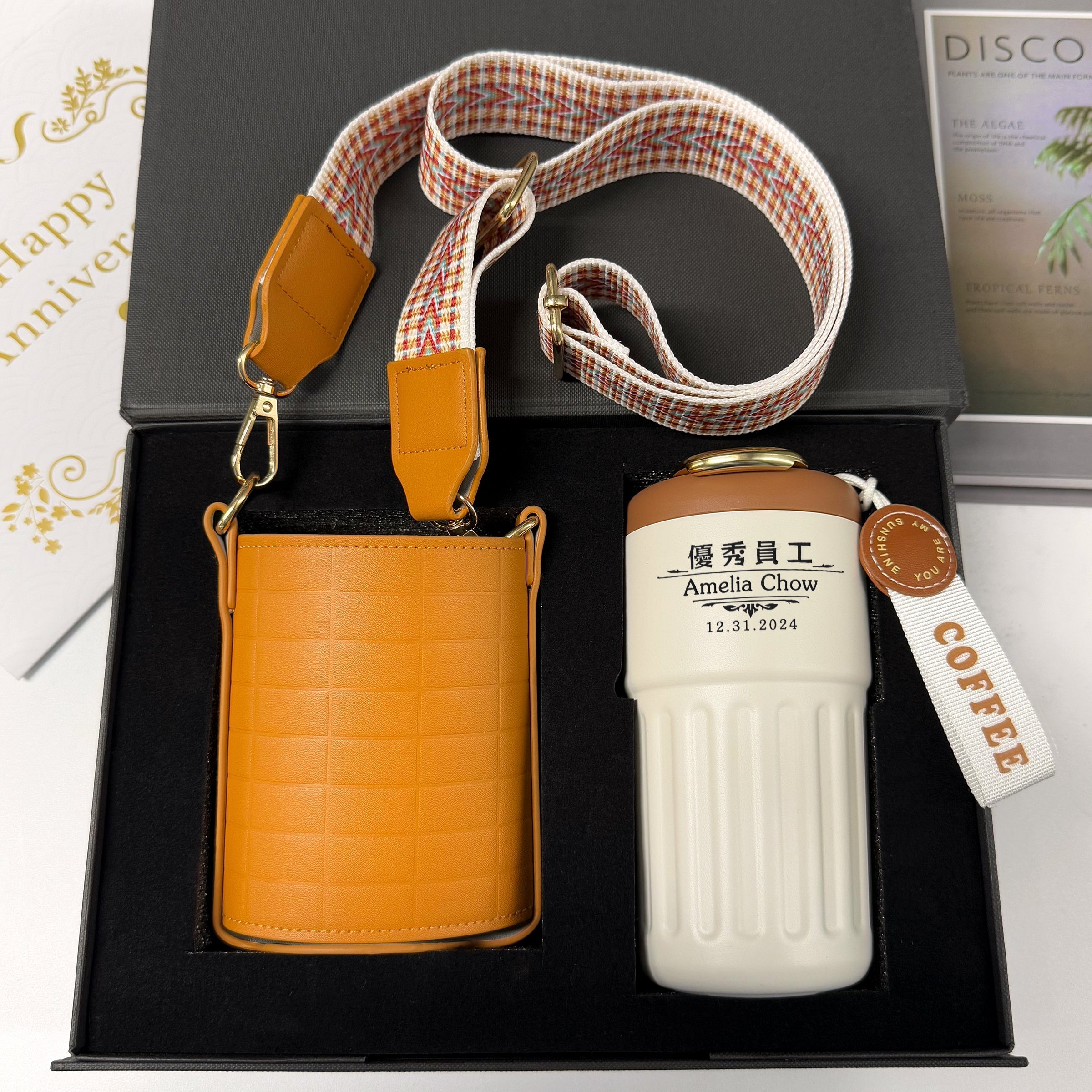 Corporate Customized Gifts, Thermos Cup Text Engraving, Customized Text, Corporate Logo Customization, Outstanding Employee Recognition Gifts, Customized Creative and Personalized Gifts for Employees and Clients, DY04-285