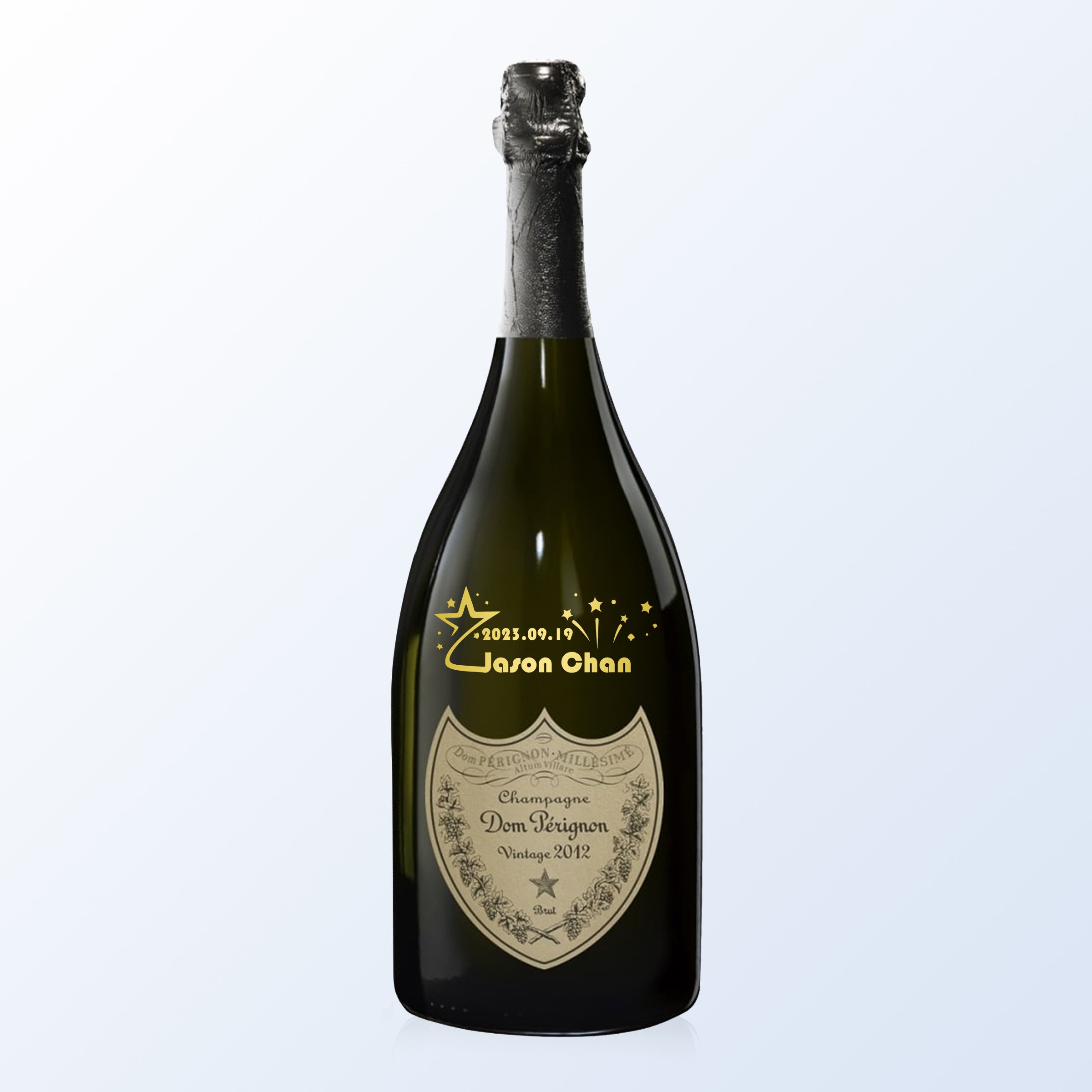 Company Wine|Customized engraved text champagne gift Dom 2013 (company gift) customized gift