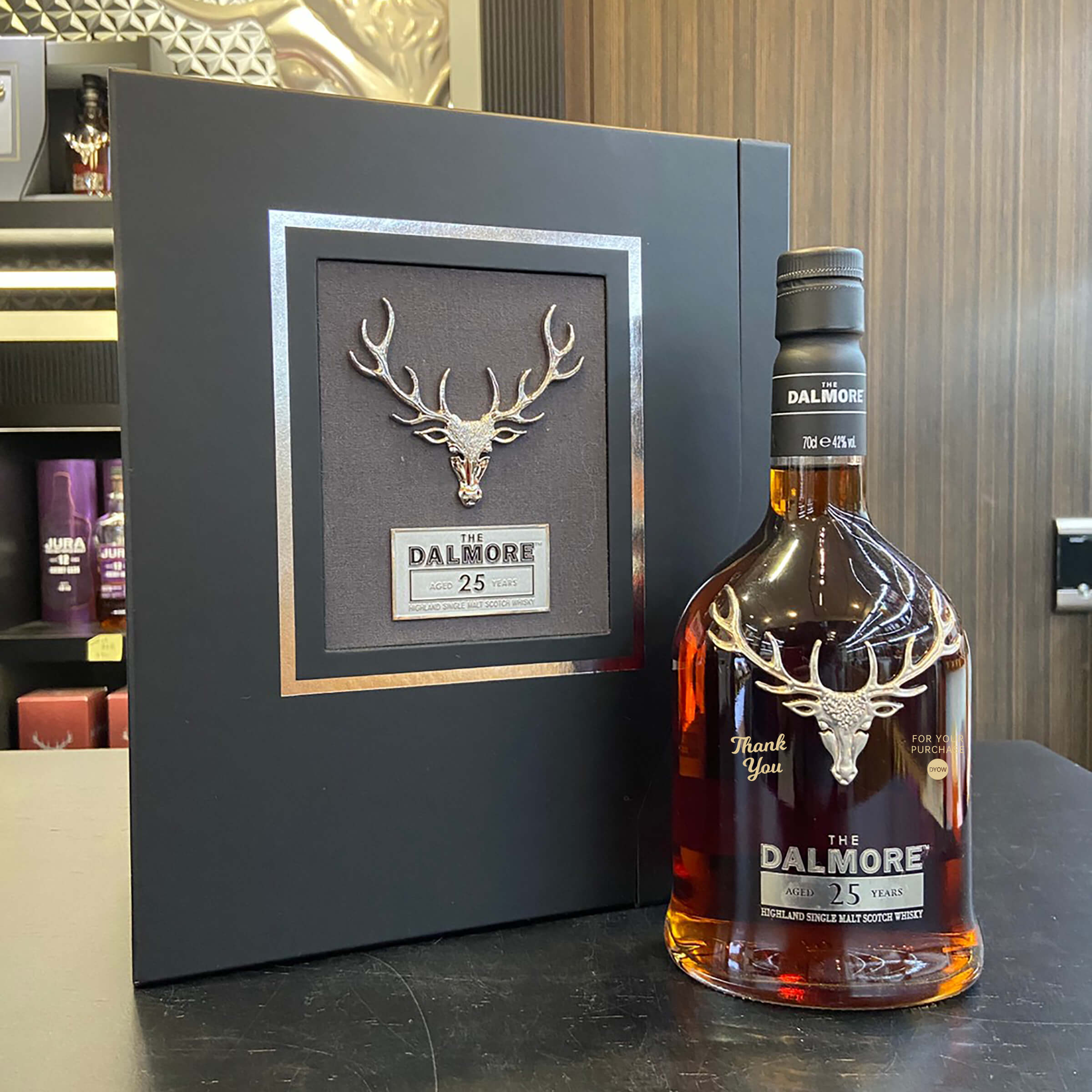 Company Wine|Dalmore 25 Gift box (text engraving) engraved gift customized for customers, elders, bosses