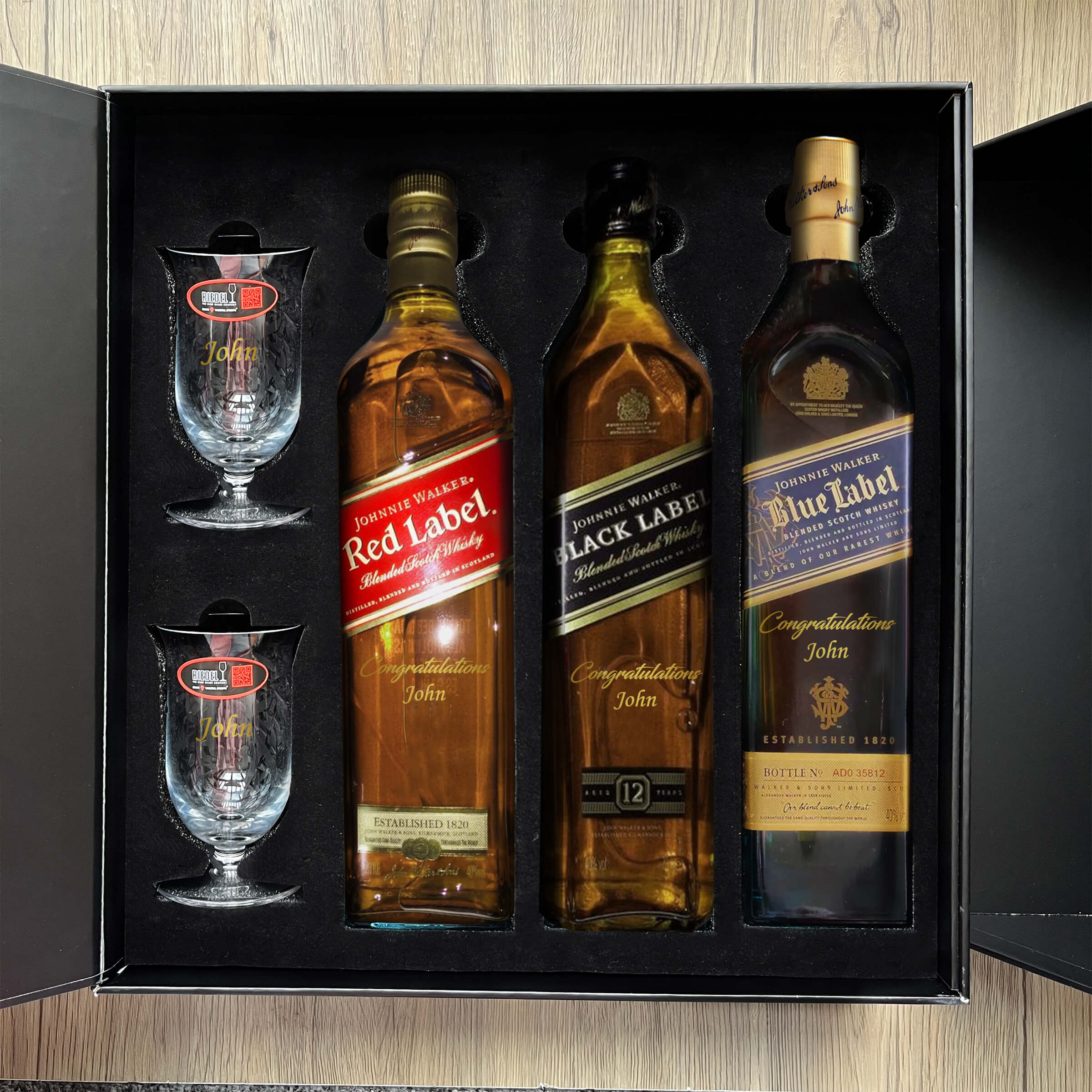 【20% Off】Johnnie Walker Whisky Sets| (Text Engraving Gift) Customized gift set