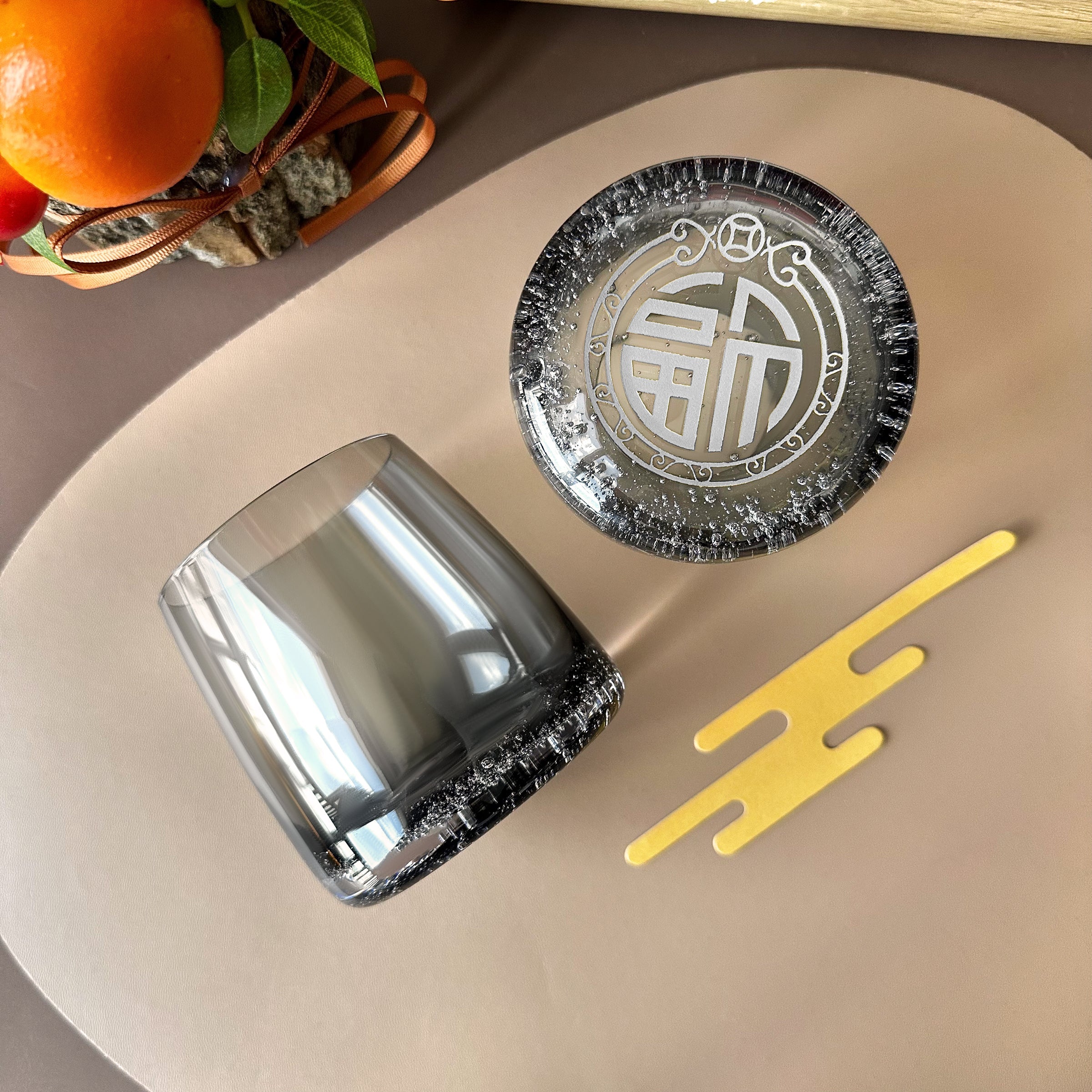 【Whiskey Bubble Glass Gift Set】2025 Business Gift Box丨Whiskey Jack Daniel's Old No. 7 (375ml) New Year Engraving | Year of the Snake Blessing Engraving丨Whiskey Pairing Bubble Glasses DY05-56