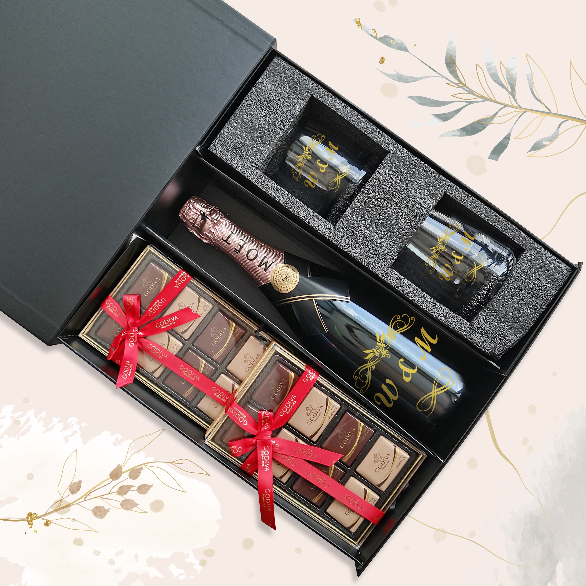 Wedding gifts Souvenirs|Moët & Chandon Rose Impérial Gift Set