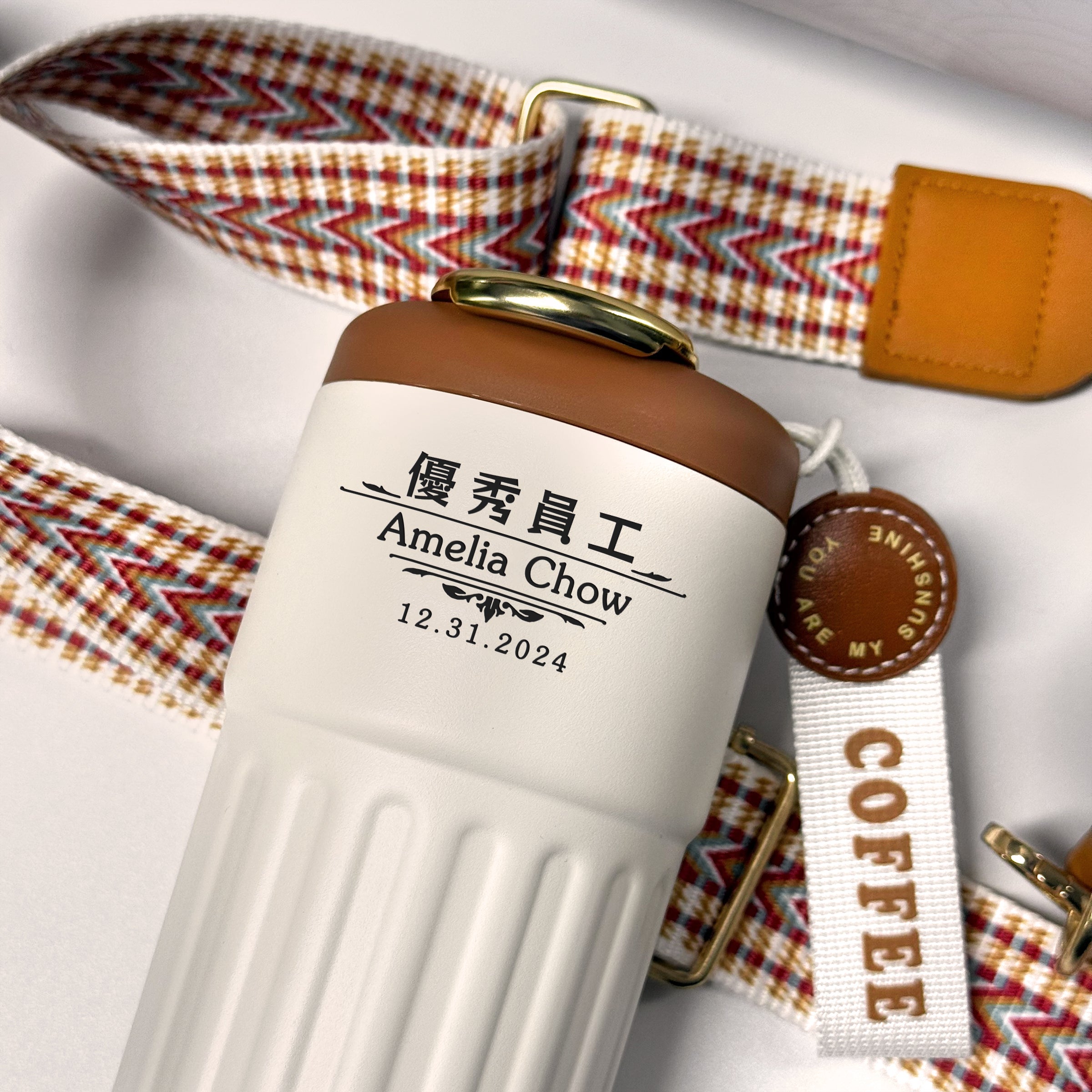 Corporate Customized Gifts, Thermos Cup Text Engraving, Customized Text, Corporate Logo Customization, Outstanding Employee Recognition Gifts, Customized Creative and Personalized Gifts for Employees and Clients, DY04-285