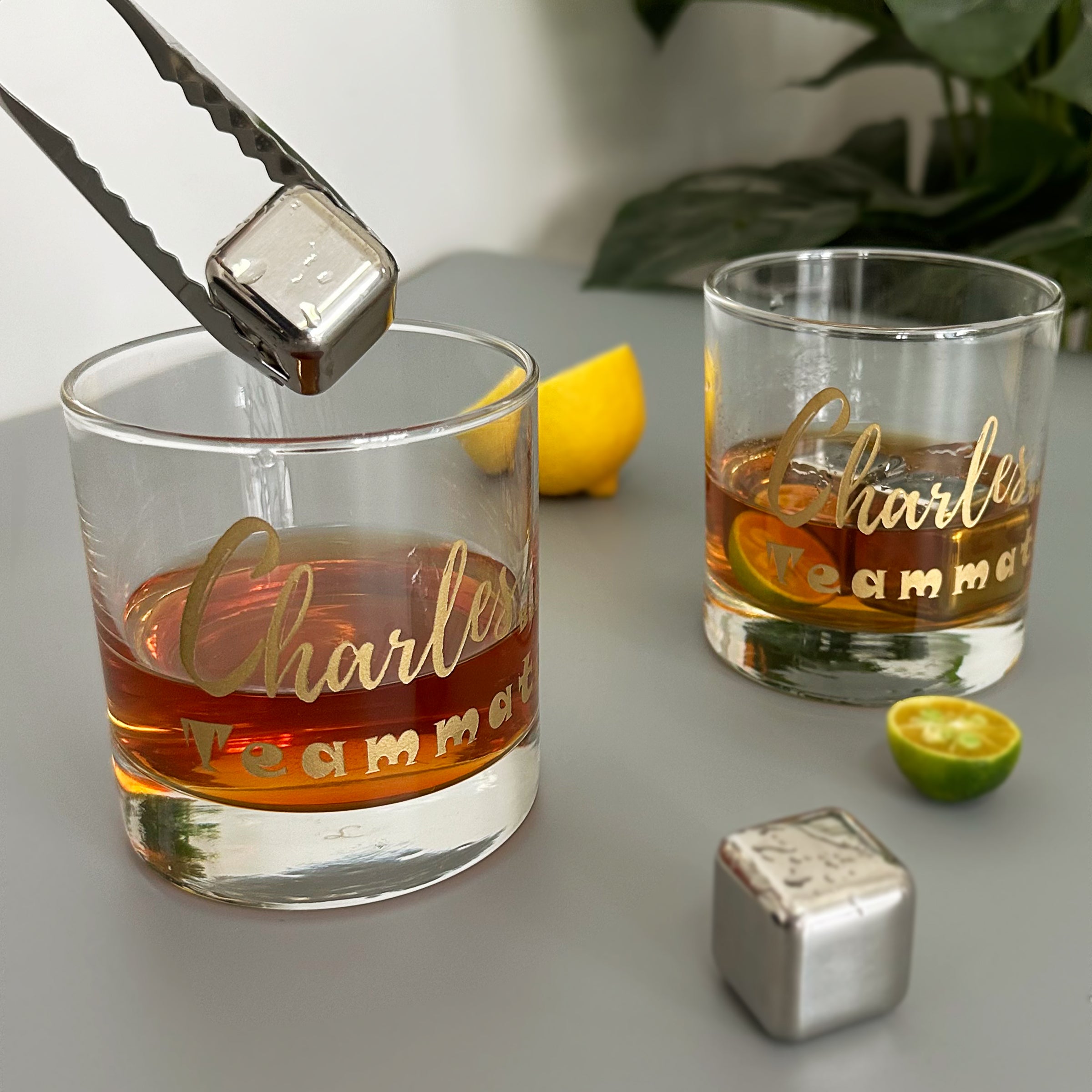 Ice wine stone gift box丨Customized whiskey glass text engraving gift box Engraved wine glass The first choice for gift giving engraving gift box (text engraving)