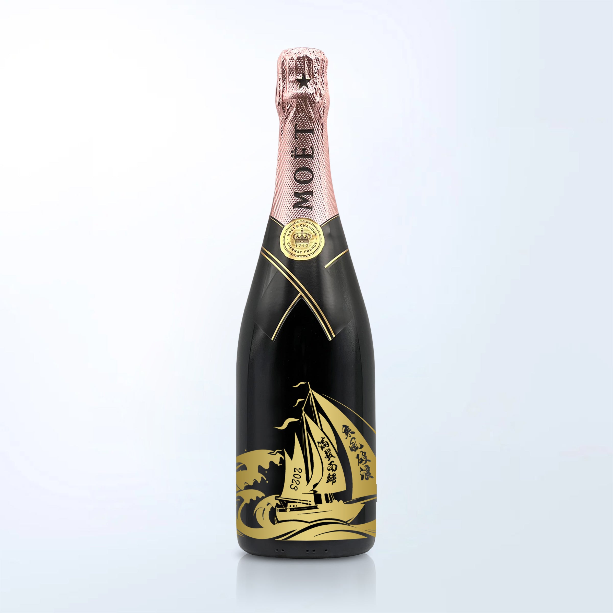 Corporate VIP Gift |Corporate Team Celebration Wine & Champagne Shopfront Souvenirs (Pattern Engraving)