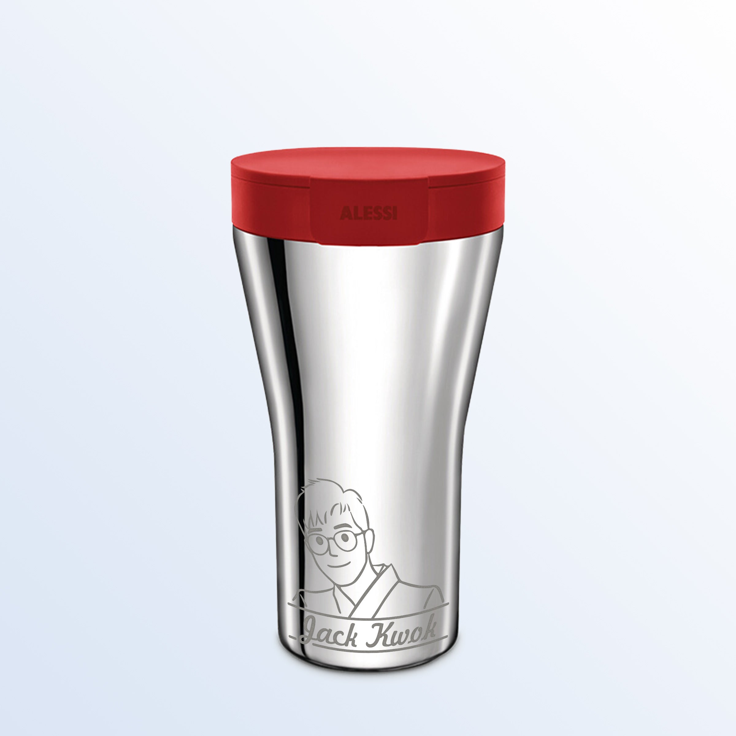 Birthday gift | commemorative gift commemorative engraved thermos cup (line portrait) customized gift