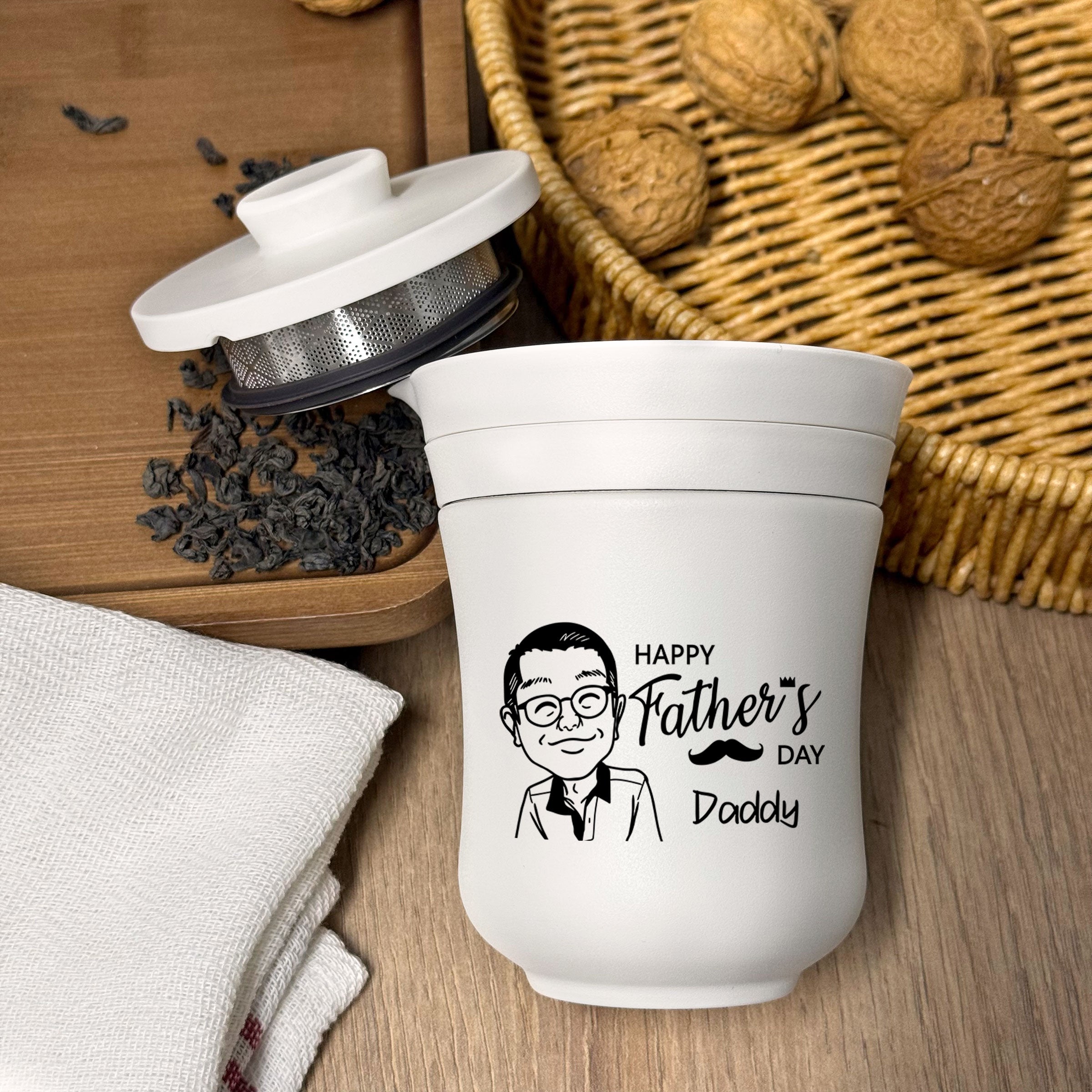 父親節禮物客製化|旅行茶具 THERMOS 膳魔師便攜茶壺套裝禮物(訂製禮物)紀念禮物 適合父親節送長輩爸爸專屬禮物 DY05-68 - Design Your Own Wine