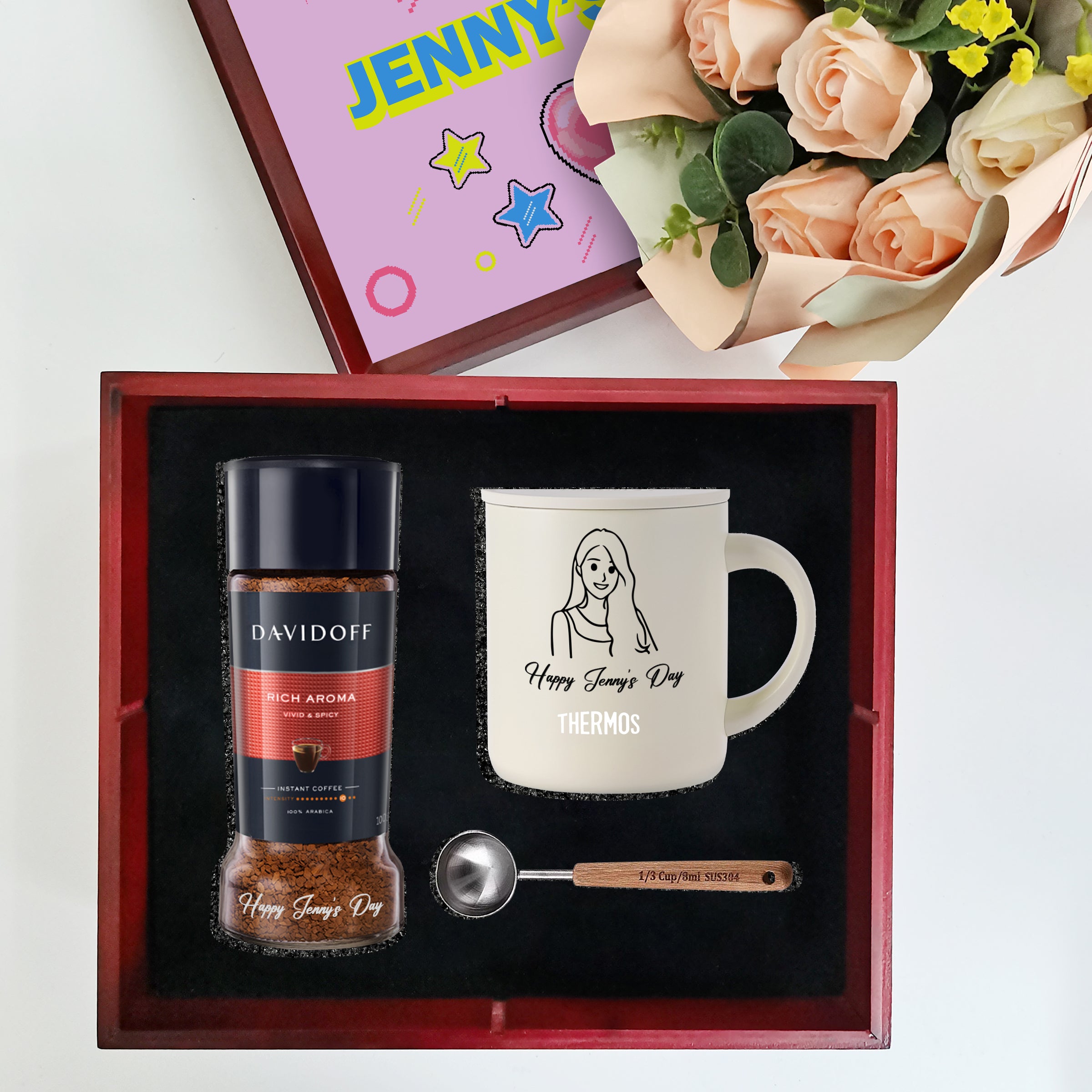 Customized|Warming thermos cup THERMOS thermos cup set gift (birthday gift) commemorative gift