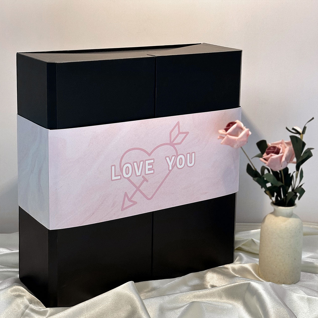 Bottega Manzoni Moscato Rose Three-dimensional rose champagne glass gift box couple anniversary gift romantic celebration for sisters DY01-367