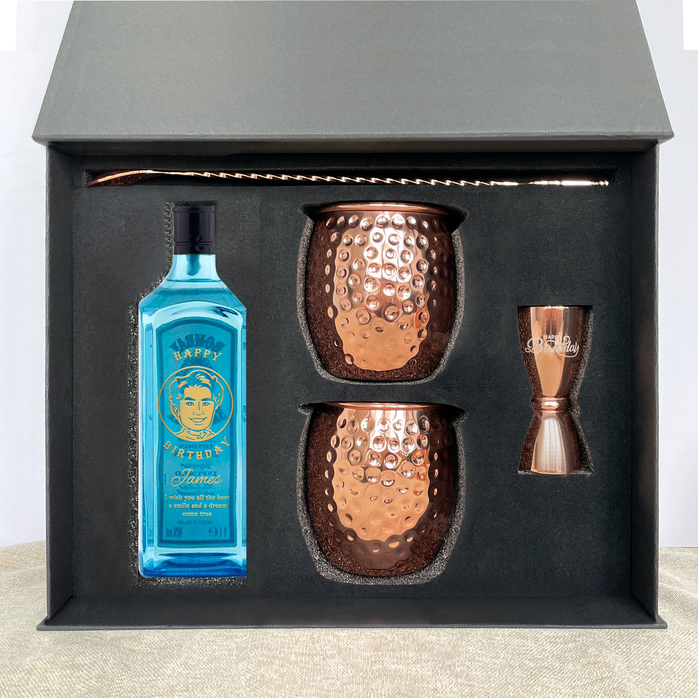 Birthday gift Vodka cocktail custom gift box Wine bottle text engraving Cocktail mixology set A must-have gift for a couple to give a boyfriend Vodka Bartending Set DY02-86