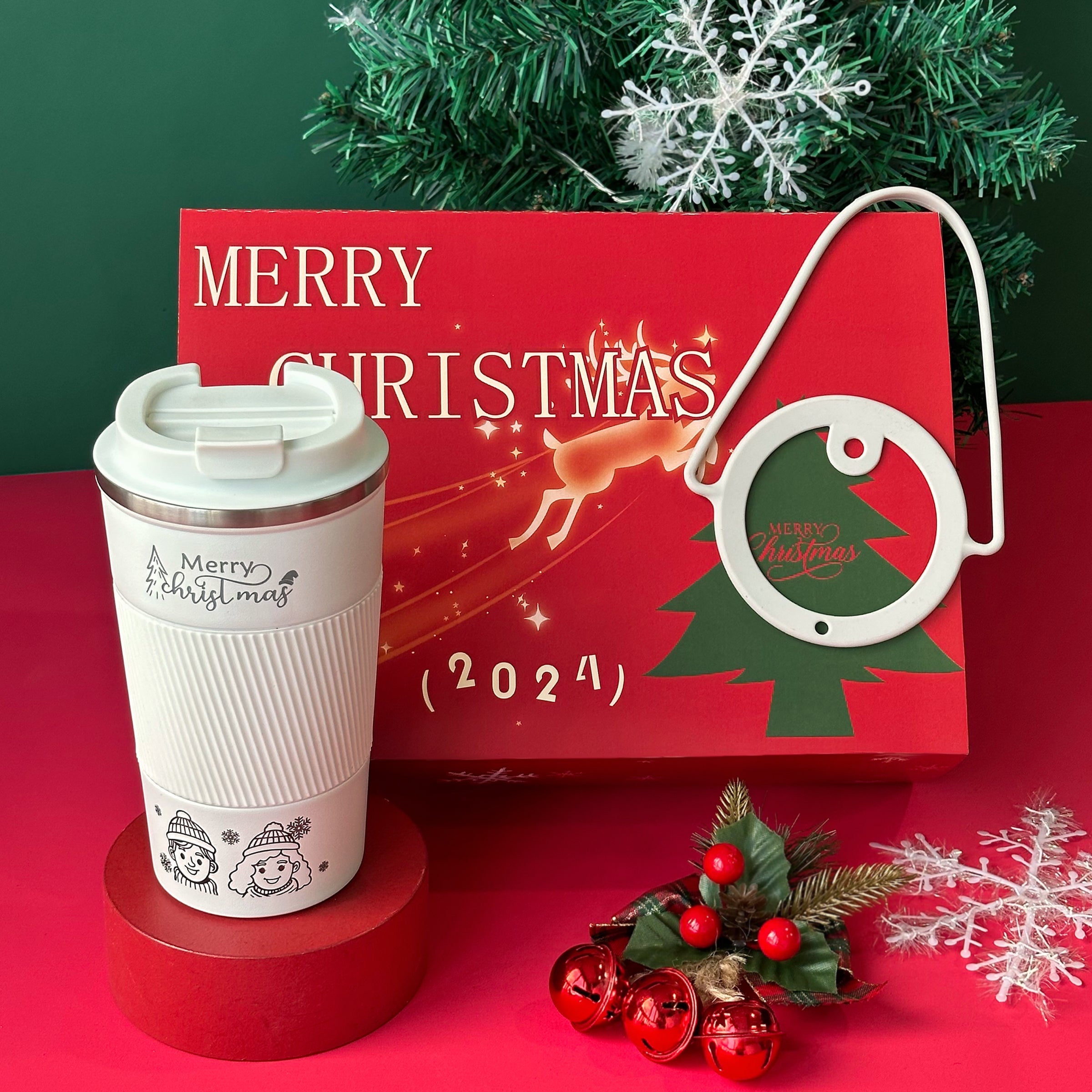 Christmas Couple Thermos Cup Set 2024 Couple Portrait Customization, Personalized Gifts, Exchange Gifts, Winter Coffee Travel Mugs, Romantic Gifts for Boyfriend and Girlfriend, Birthday Gifts