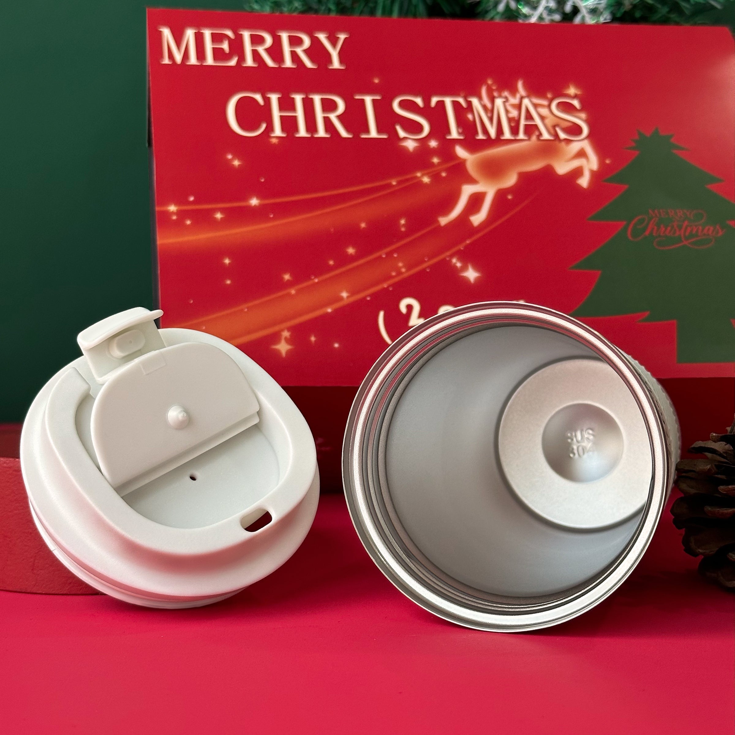 Christmas Couple Thermos Cup Set 2024 Couple Portrait Customization, Personalized Gifts, Exchange Gifts, Winter Coffee Travel Mugs, Romantic Gifts for Boyfriend and Girlfriend, Birthday Gifts