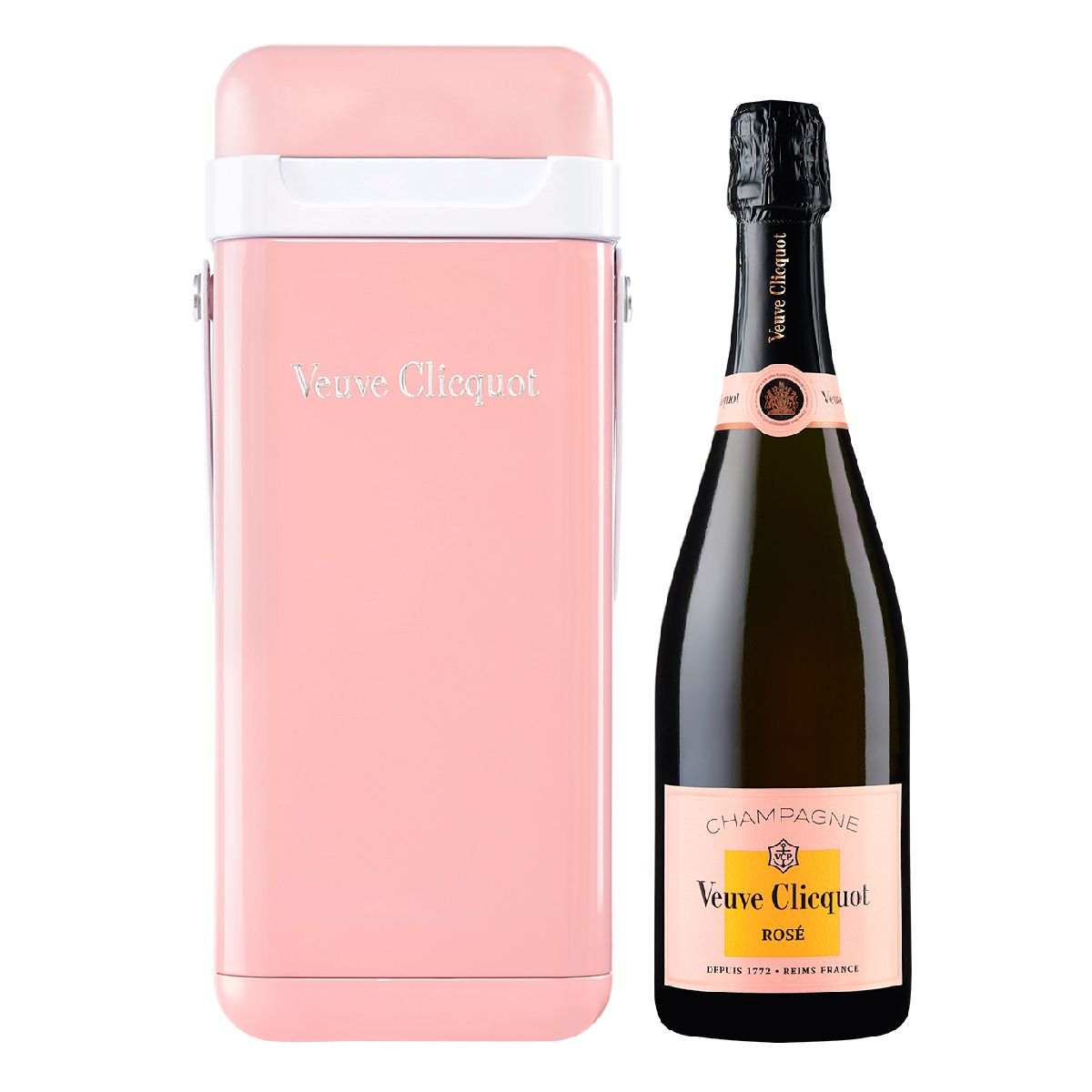 Veuve Clicquot Brut Rosé with Engraving | Original Gift Box with Portrait Engraving