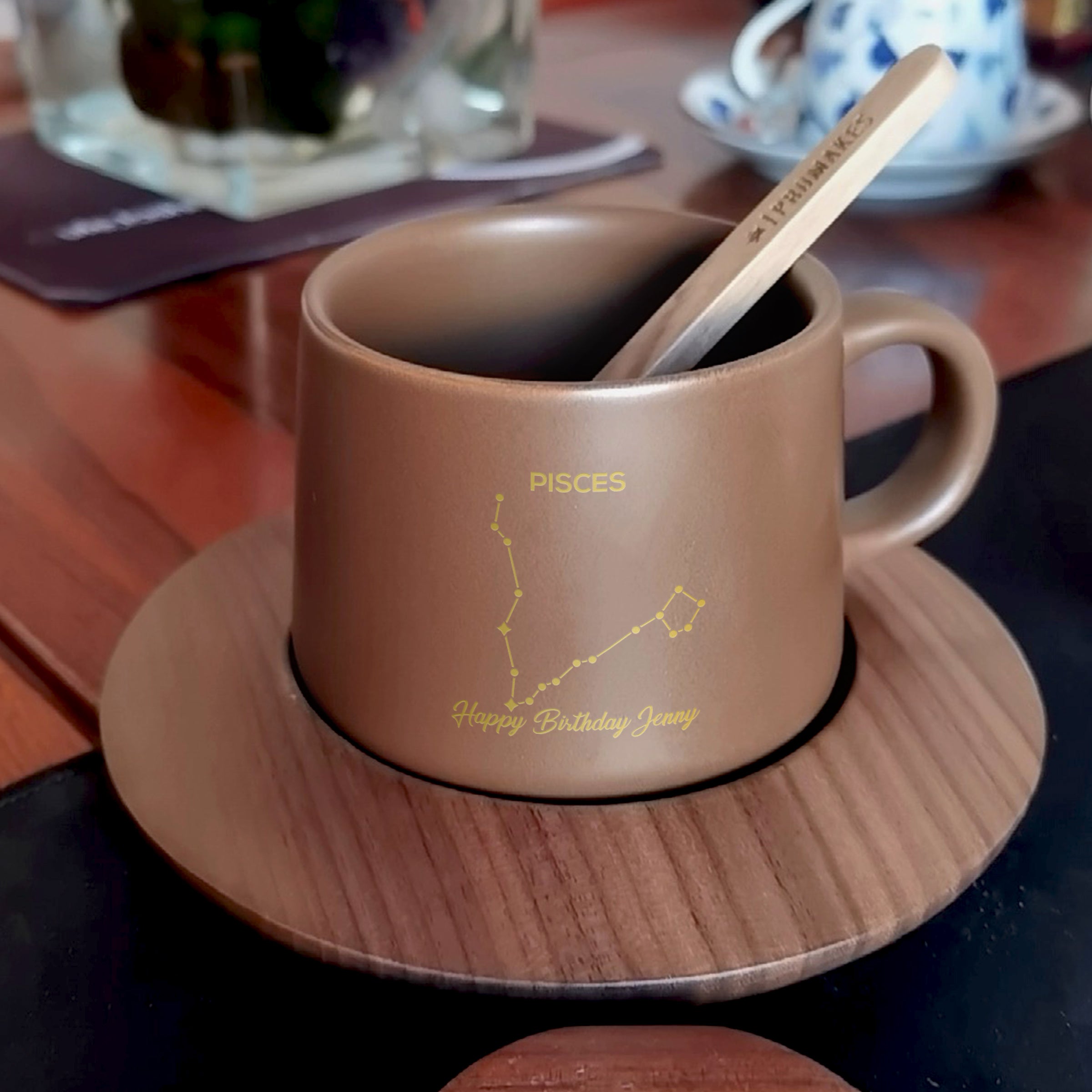 Customized gifts | Engraved constellation coffee cup gifts (birthday gifts) Engraved gifts Exchange gifts Send to friends