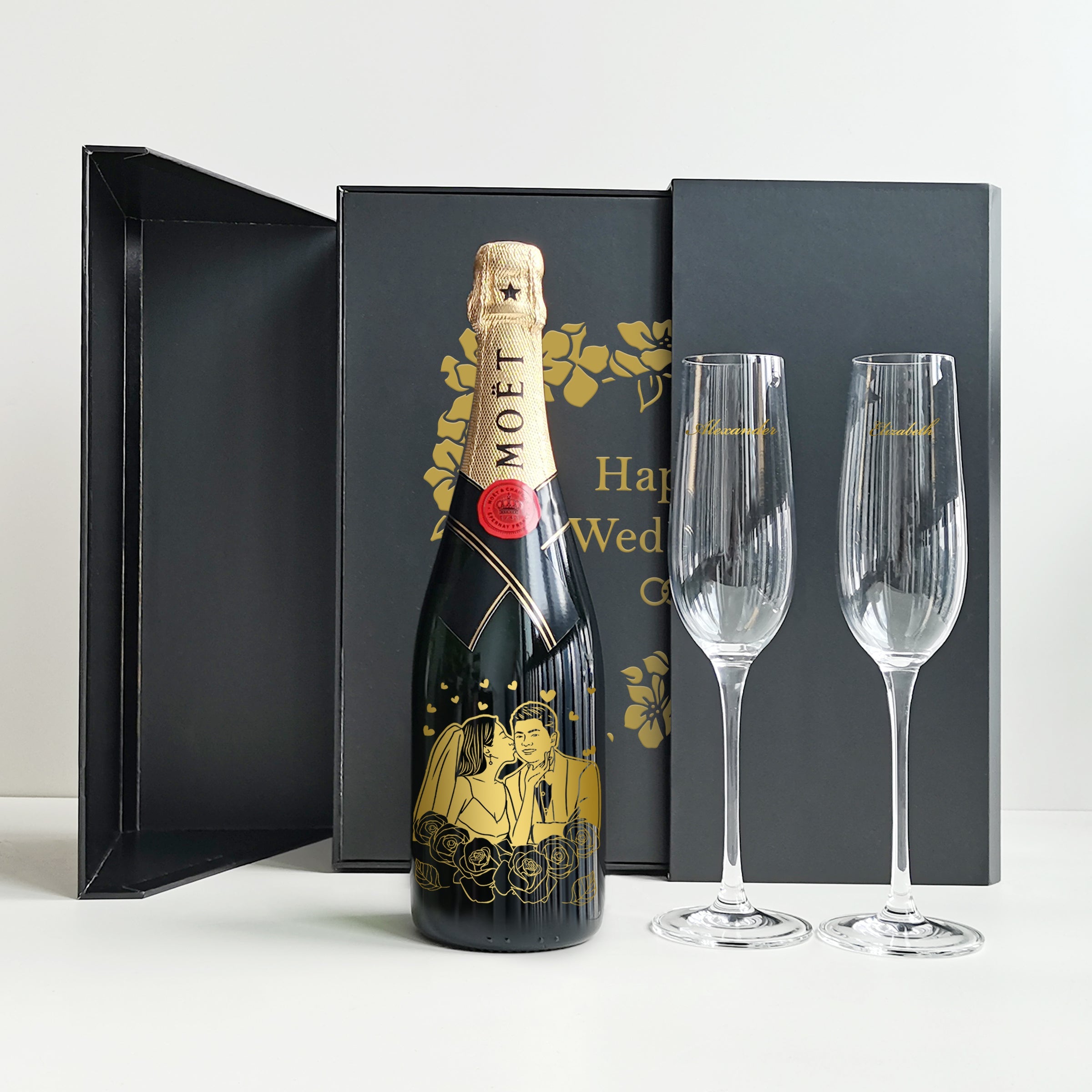 Moët & Chandon Impérial & Champagne Glasses Gift Set |酩悅香檳套裝 - Design Your Own Wine