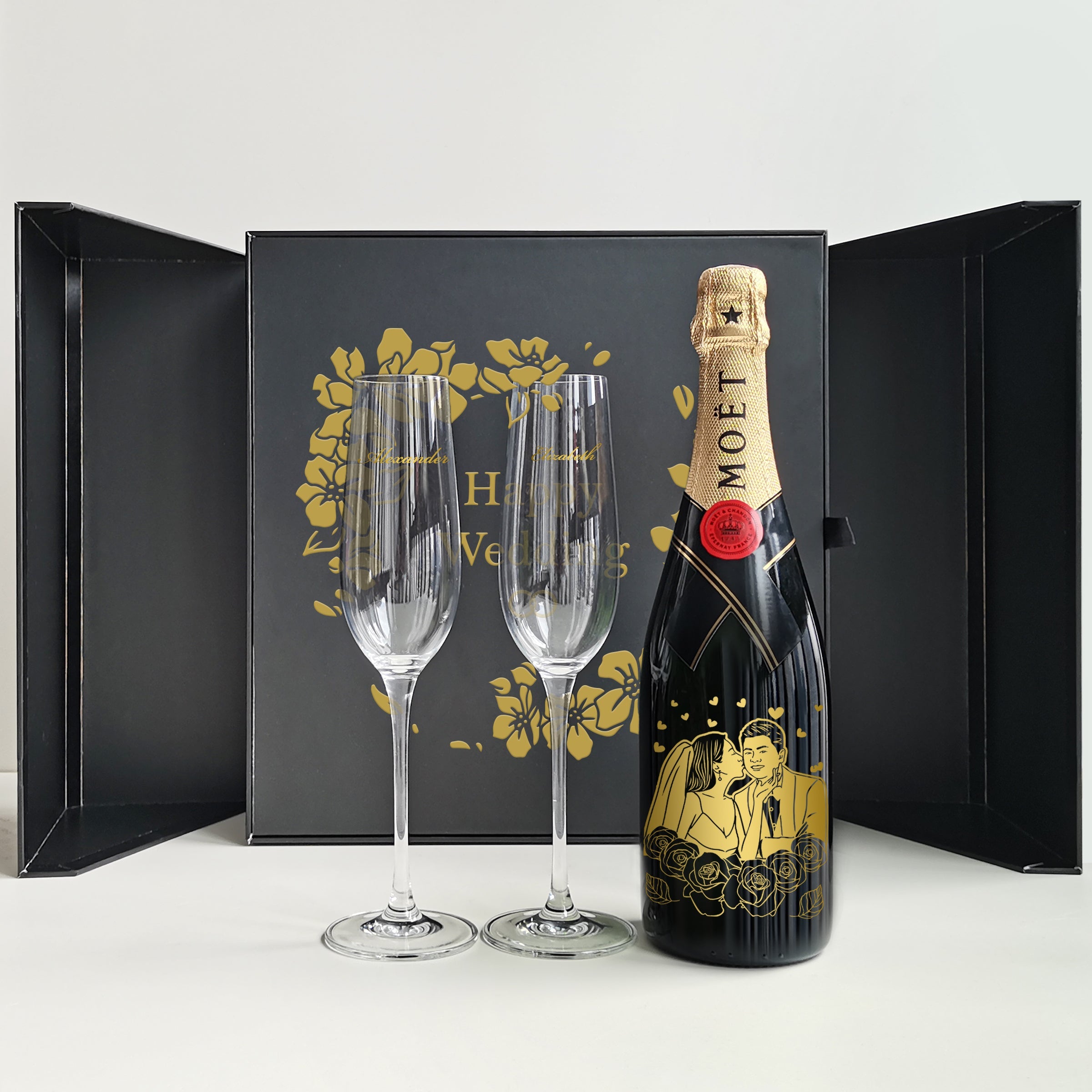 Moët & Chandon Impérial & Champagne Glasses Gift Set |酩悅香檳套裝 - Design Your Own Wine