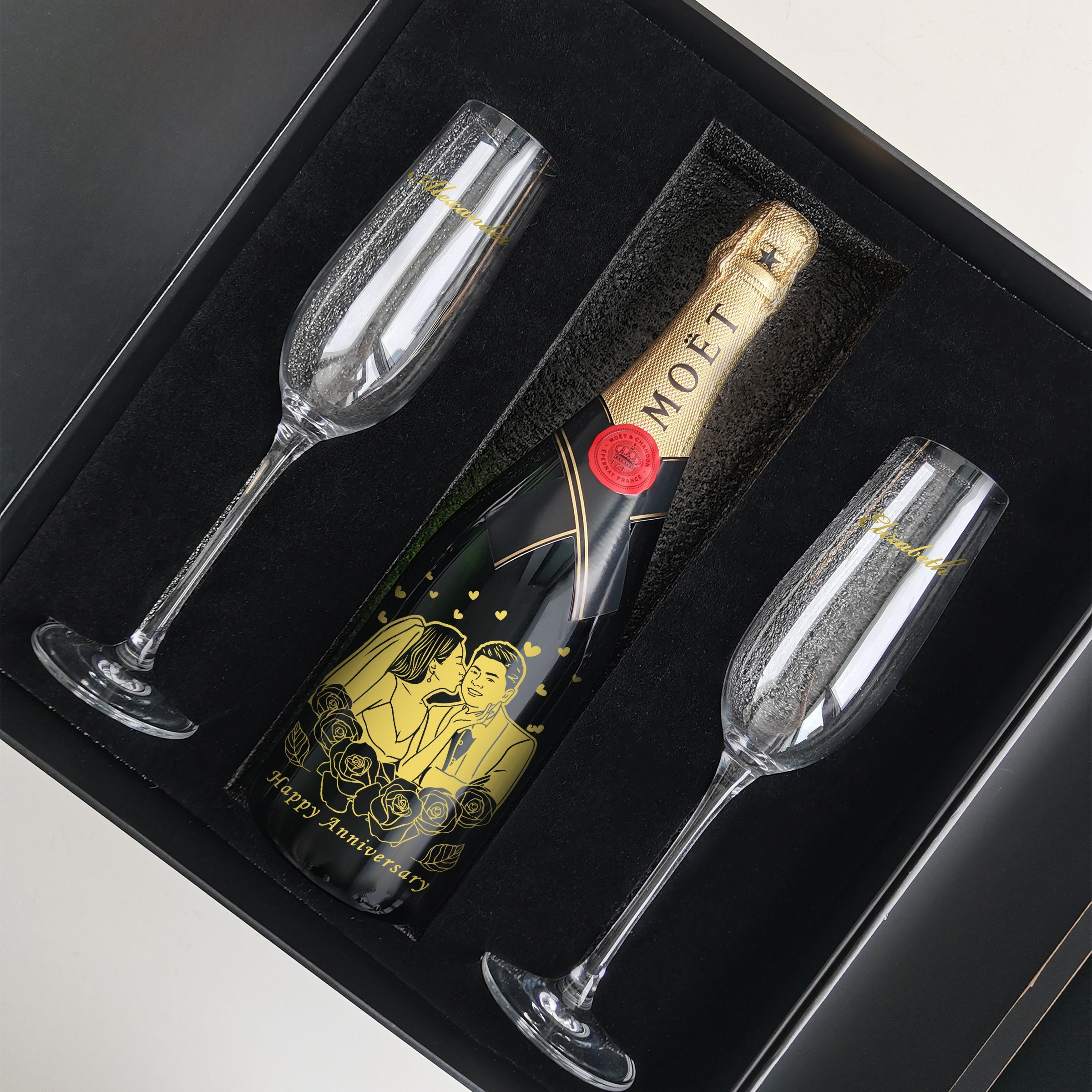 Moët & Chandon Impérial & Champagne Glasses Gift Set |酩悅香檳套裝 - Design Your Own Wine
