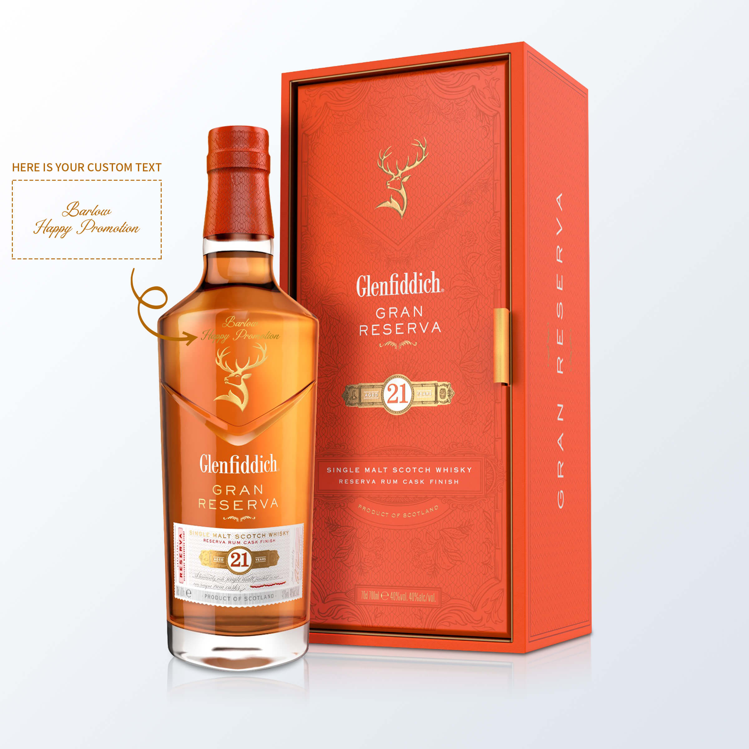 【原裝禮盒】Glenfiddich 21 客製化禮物(人像雕刻)雕刻禮物送朋友 DY04-102 - Design Your Own Wine