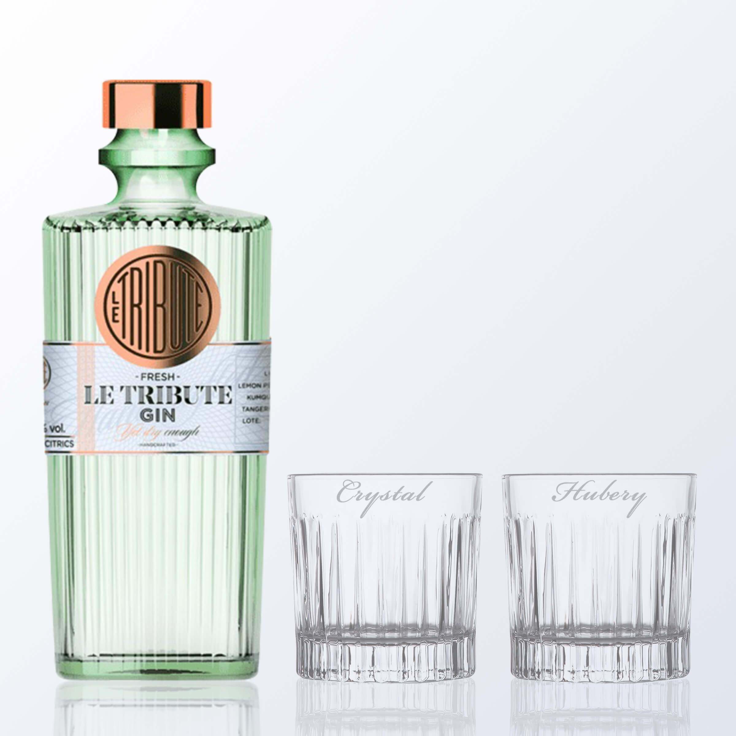 Le Tribute Gin & whisky Glasses Gift Set with Name Engraving |獻禮琴酒套裝(含名字雕刻) - Design Your Own Wine