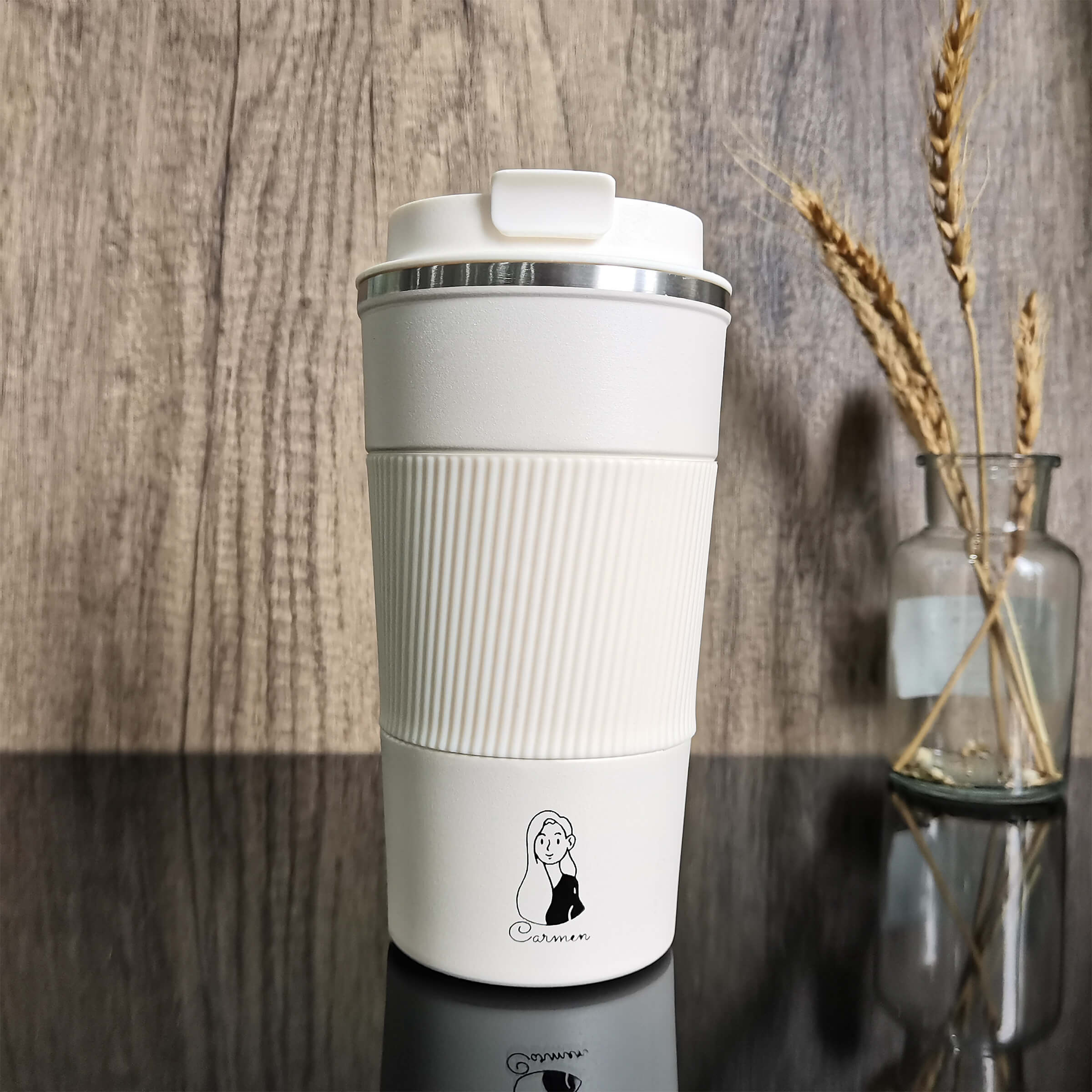 【文字雕刻】咖啡隨行杯(雕刻)生日禮物創意禮物 - Design Your Own Wine