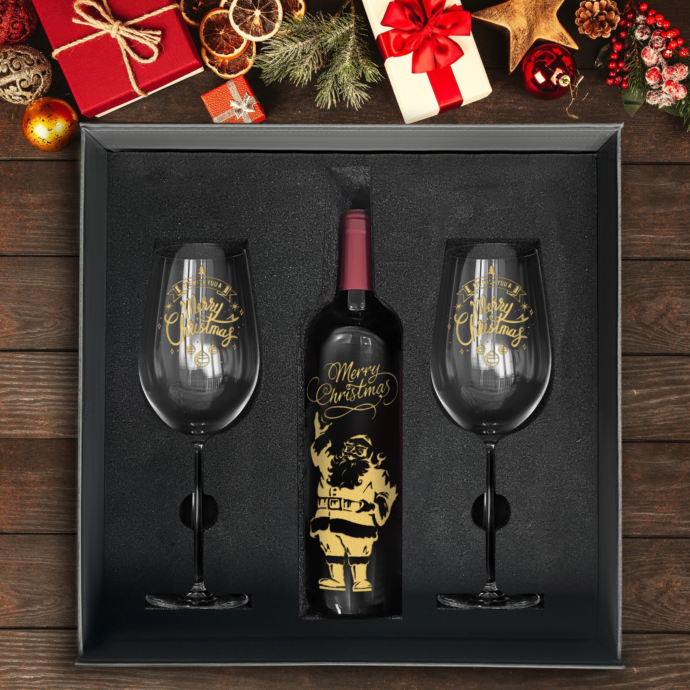 [Christmas Exclusive Gift Box] High-Quality Wine Pairing Set Christmas Wine Pairing Set | Custom Engraving | Wine Engraved Gifts | Christmas Gift for Couples