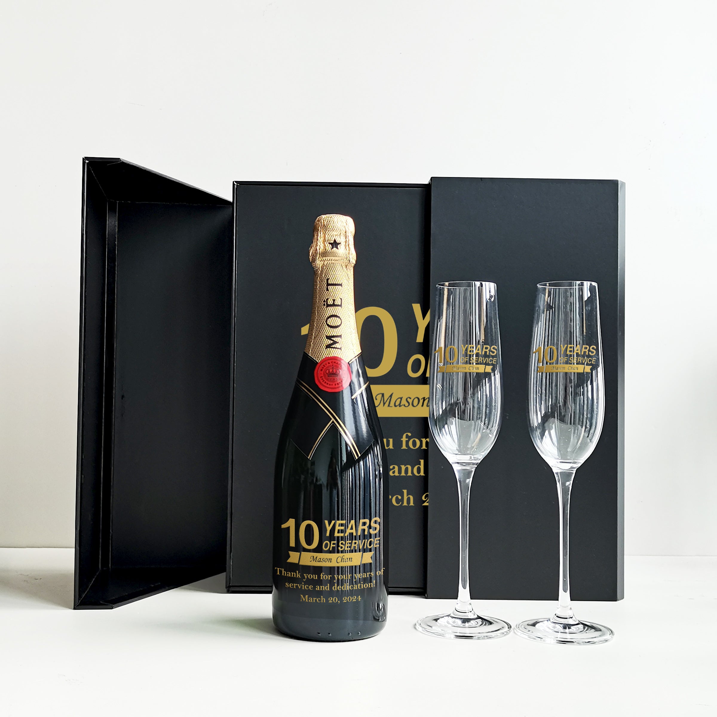 Corporate Gifts|Moët & Chandon Impérial & Champagne Glasses Gift Set
