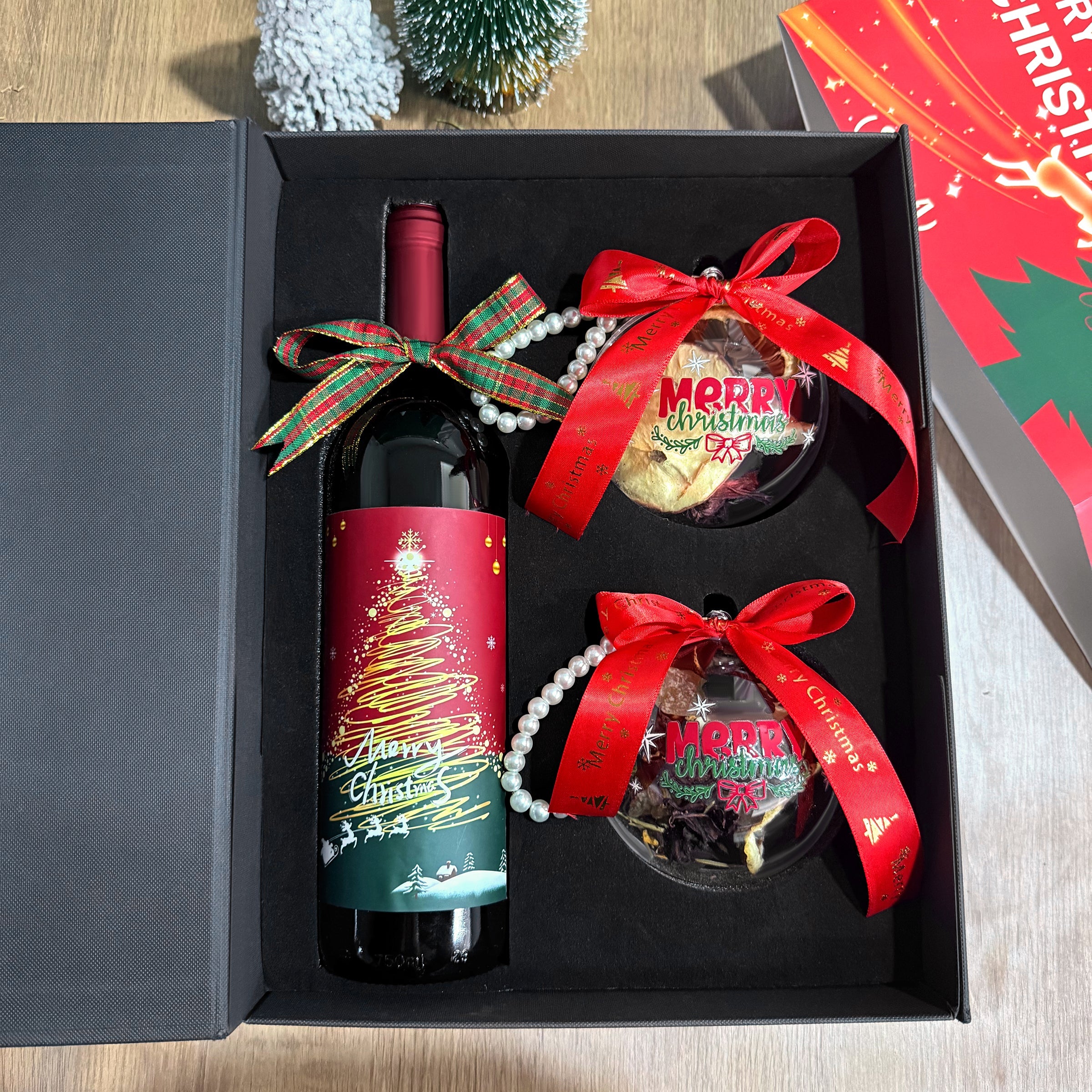 【Hot Mulled Wine Set】Christmas Gift – Cozy and Festive DIY Mulled Wine Kit with Recipe Card, Easy to Make – Perfect Christmas Gift for Couples, Newlyweds, or Gift Exchanges