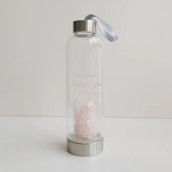 【Custom gift carving】Crystal Water Bottle,Glass Carry-on Cup, Employee Gift, Event Gift