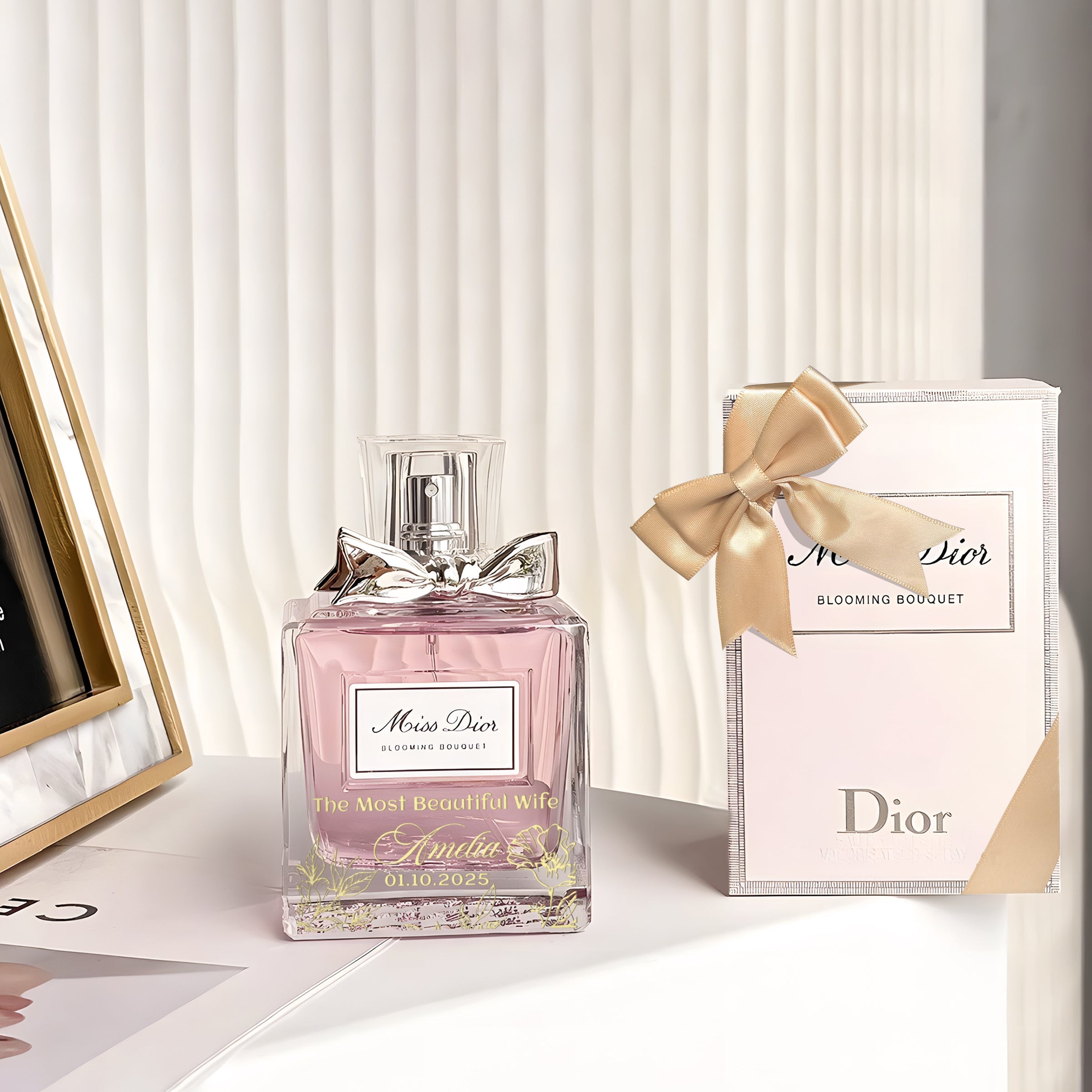 Valentine's Day Perfume Gift Box | Floral Scent | Customized Name Perfume Gift Box for Women | Light Perfume for Couples | Original Gift Box for Girlfriend or Wife | Unique Romantic Gift Box