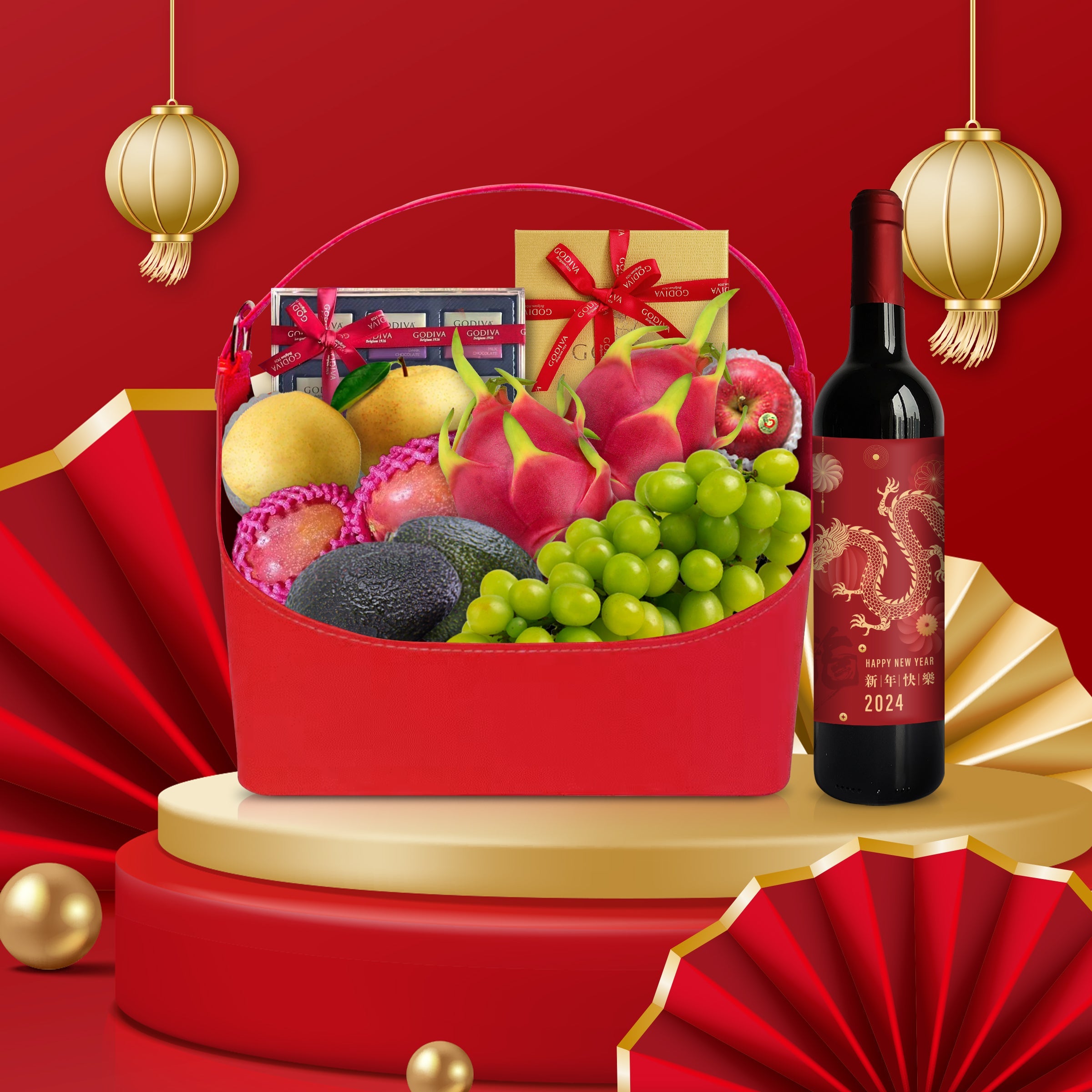 New Year Business Gift Basket|Customized Fruit&Food Hampers
