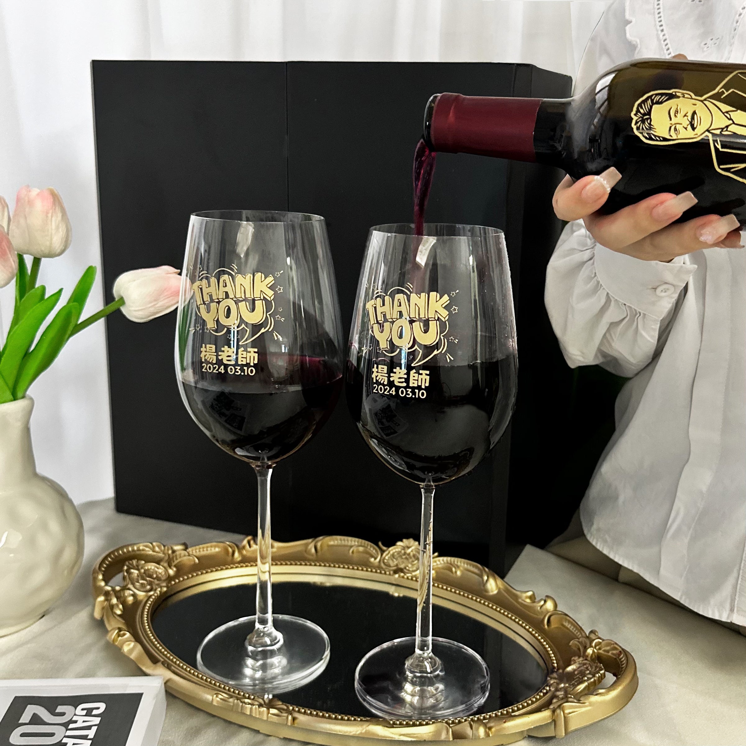 Thanks Gift (rénxiàng diāokè) kè zhì huà lǐwù Thank You Gift | Le Marquis de Calon Ségur 2016 Thanks Gift (Portrait Engraving) Customized Gift