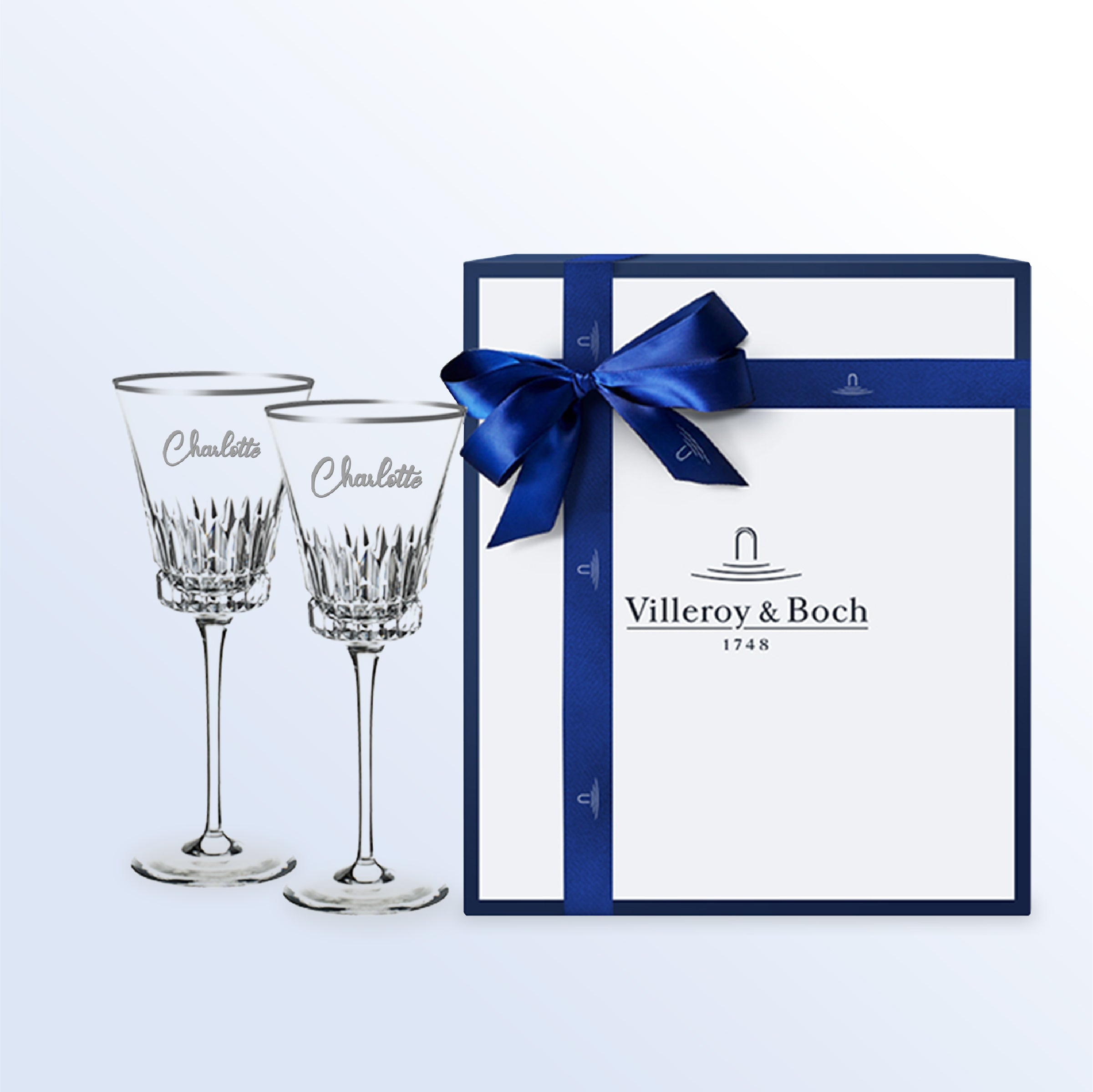 [Romantic Valentine's day] German Villeroy & Boch wine glass | Engraved gift (customized) couple gift, engraving gift, birthday gift