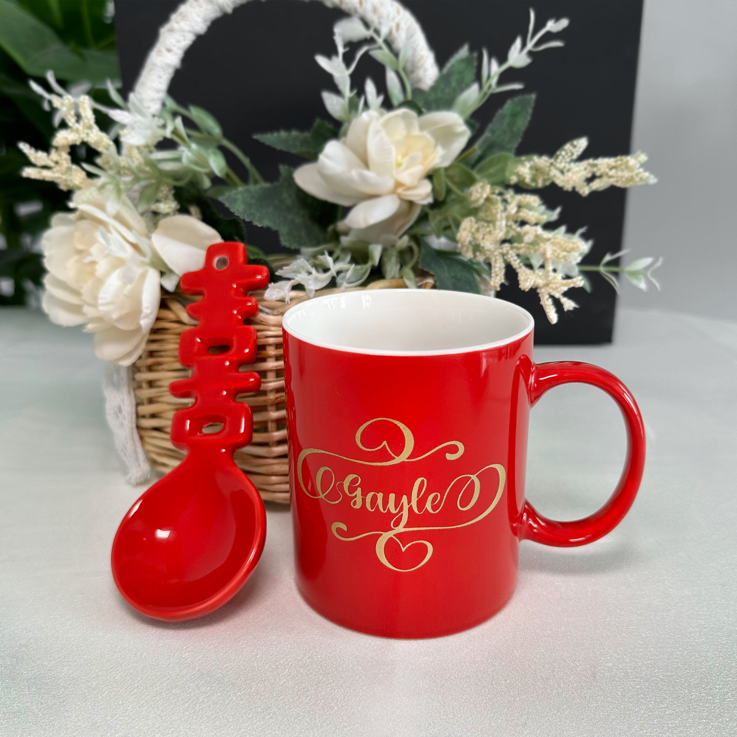 Wedding gift | New wedding box (customized) mug text engraving gift to congratulate the newlyweds on their wedding, high-end gift for best friends, festive tableware gift box