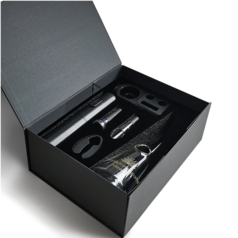 Decanter bottle opener gift box | Engraved gift (customized gift) automatic bottle opener gift set