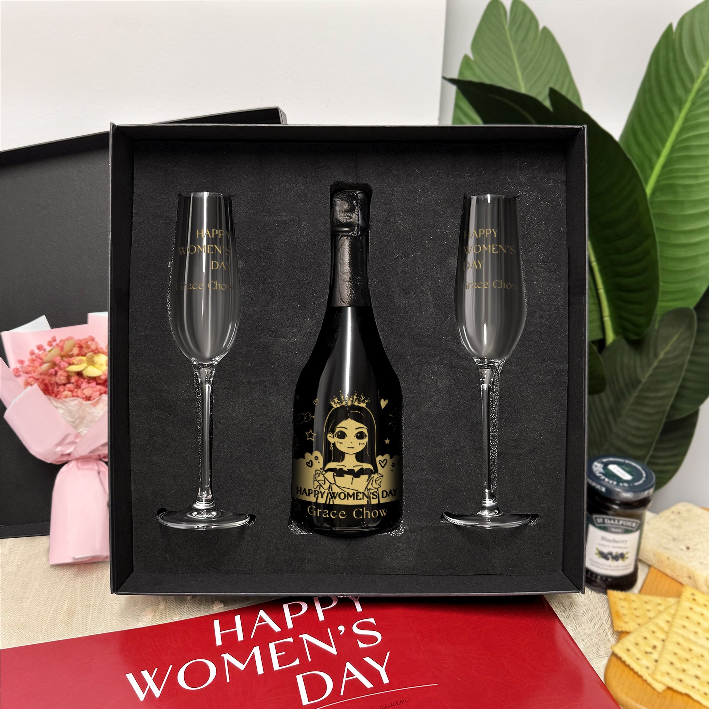 International Women's Day Customized Gift Recommendation | Dom Pérignon Vintage 2013 Portrait Gift Box | Romantic Gift for Wife | Anniversary Surprise DY05-64