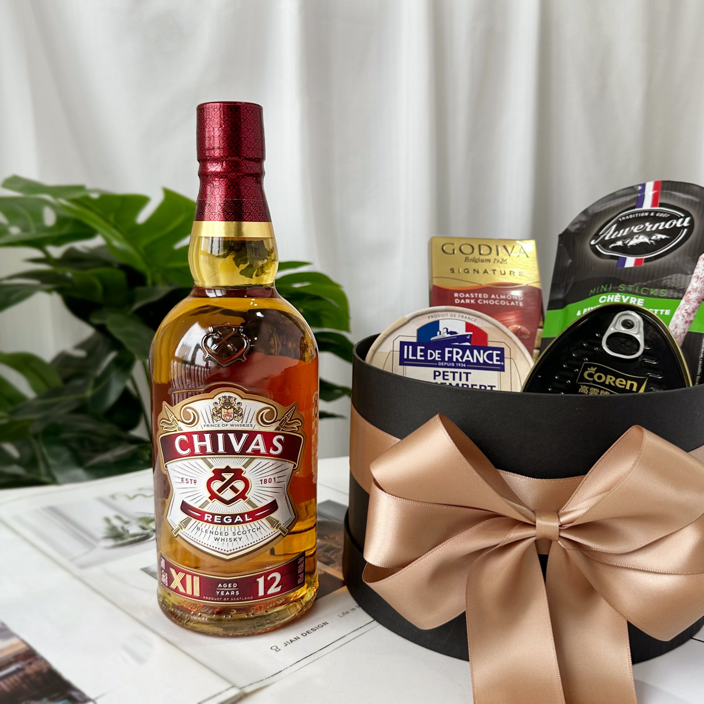 Father's Day Gift Box丨Engraved Wine Gift Basket Engraved Gift Customized Gift (Must-have for Gifting) Whiskey Gift Gift for Dad