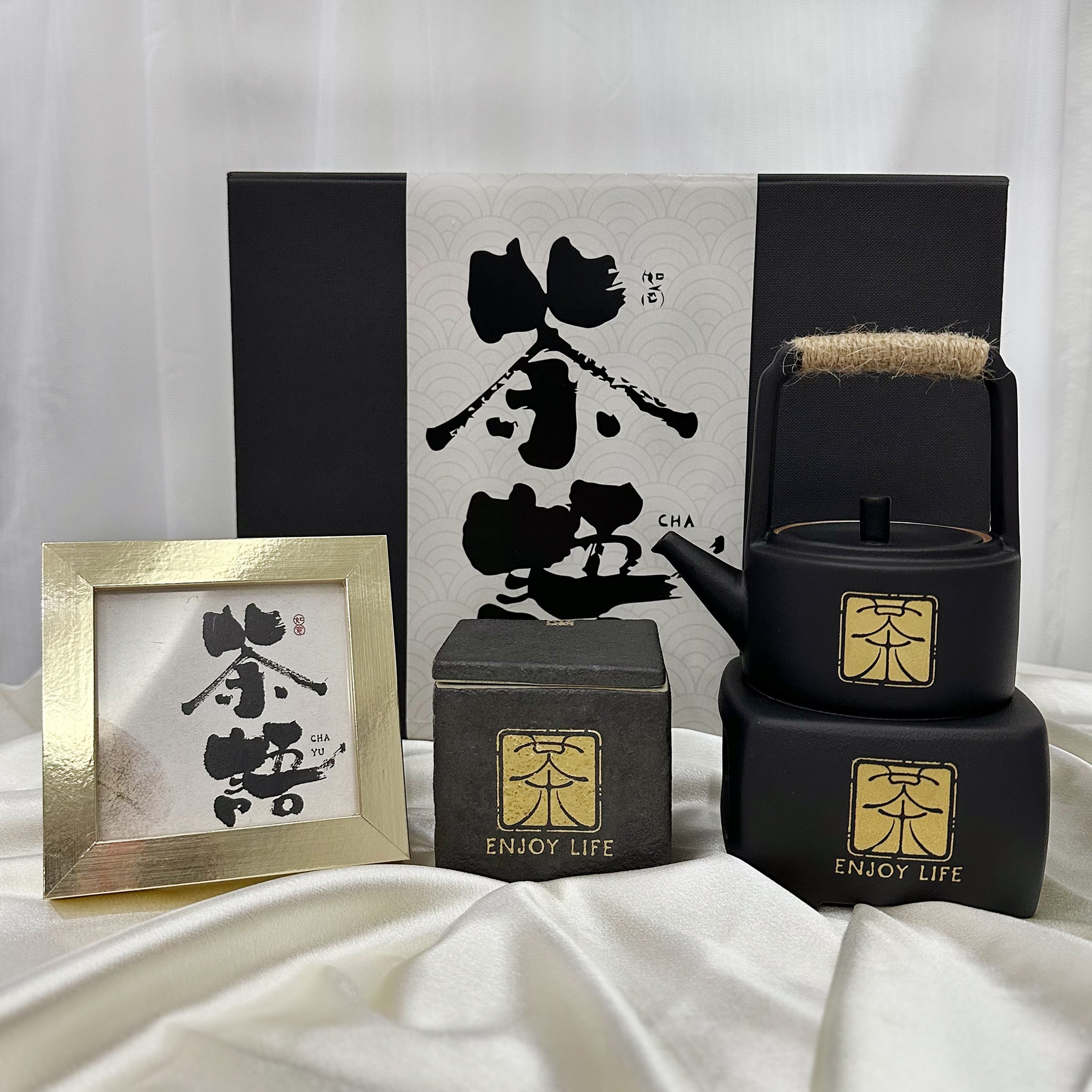 Business gifts丨Oriental aesthetic tea set Customer gift box Customized teapot warm tea customized gift DY04-262