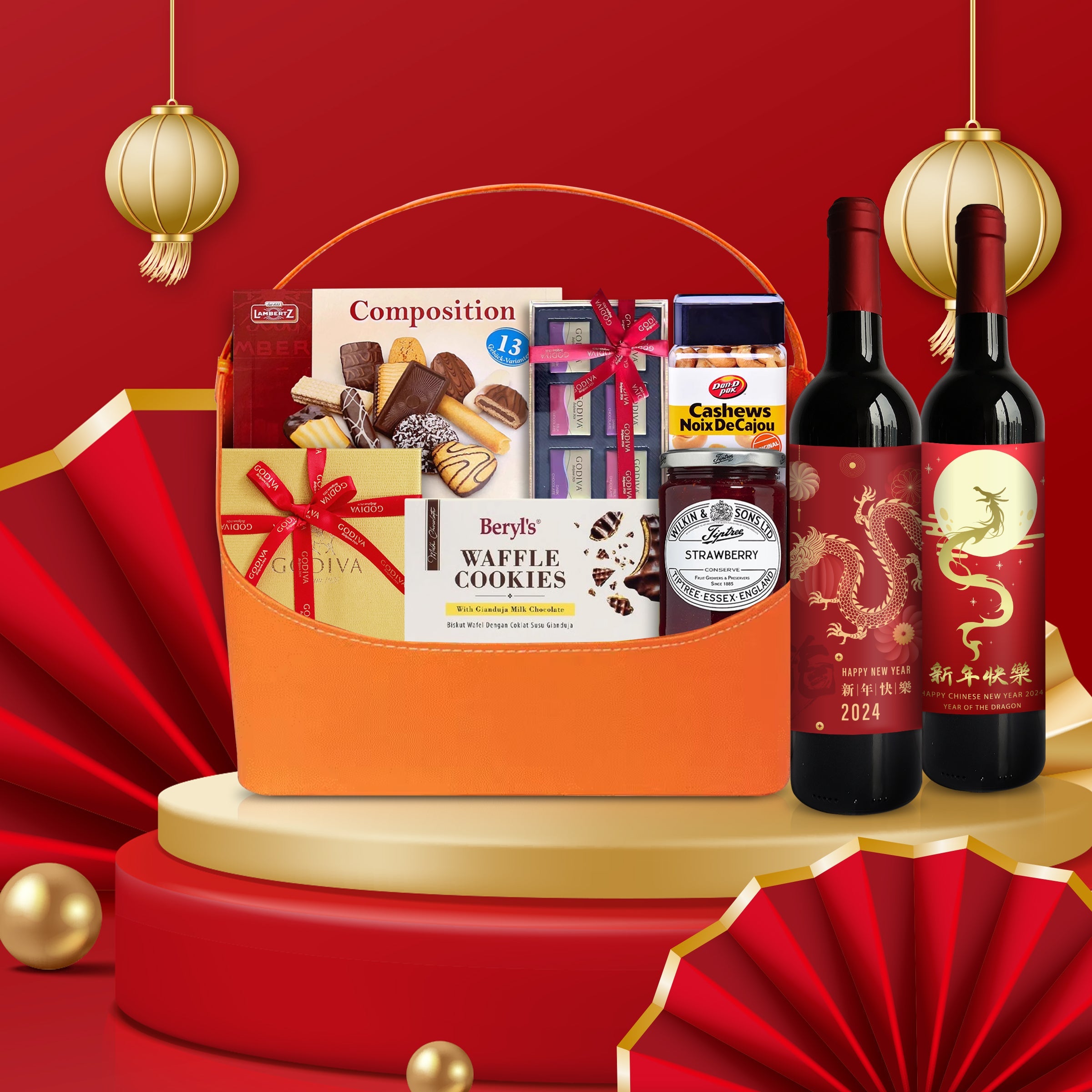 New Year Business Gift Basket|Customized Fruit&Food Hampers
