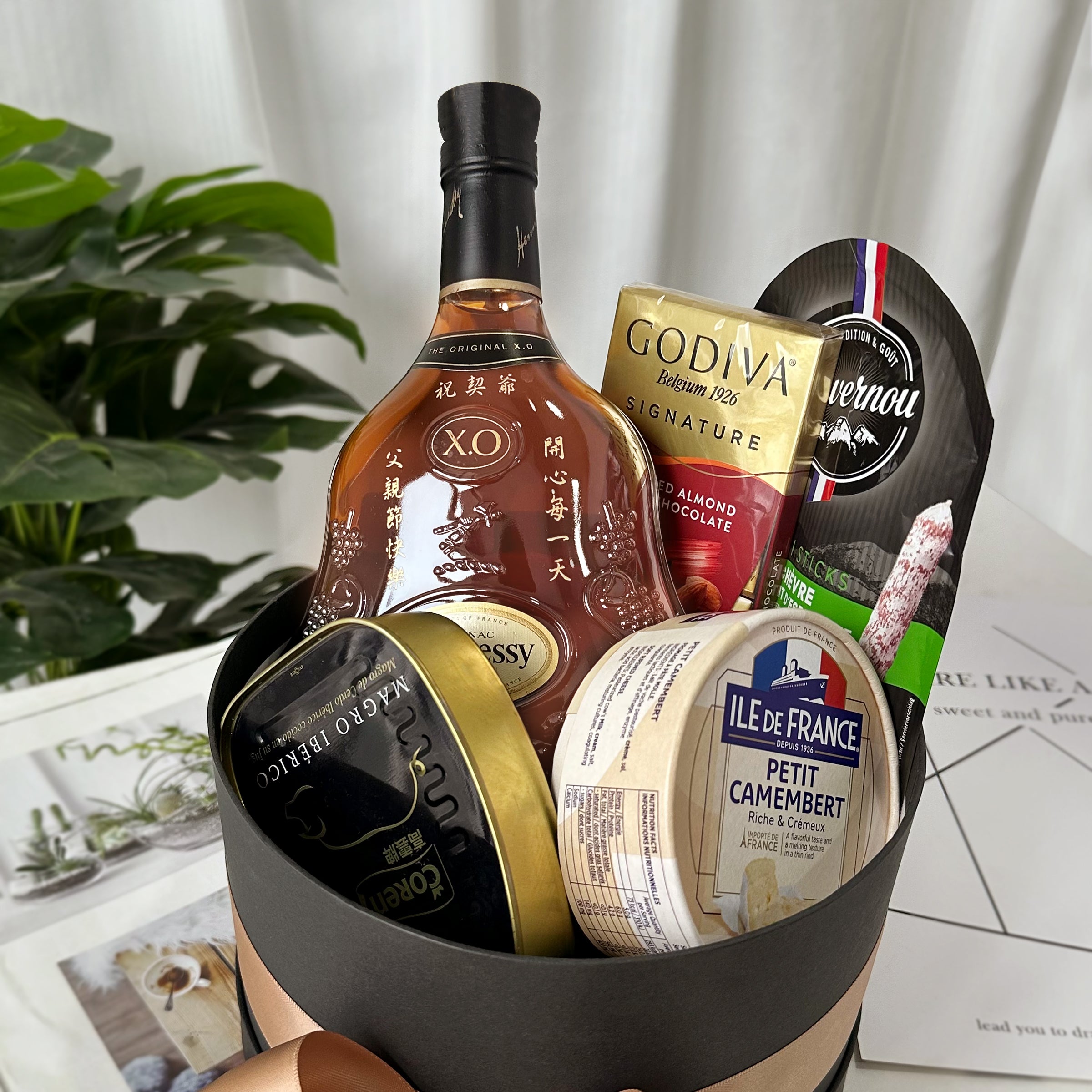Father's Day Gift Box丨Engraved Wine Gift Basket Engraved Gift Customized Gift (Must-have for Gifting) Whiskey Gift Gift for Dad