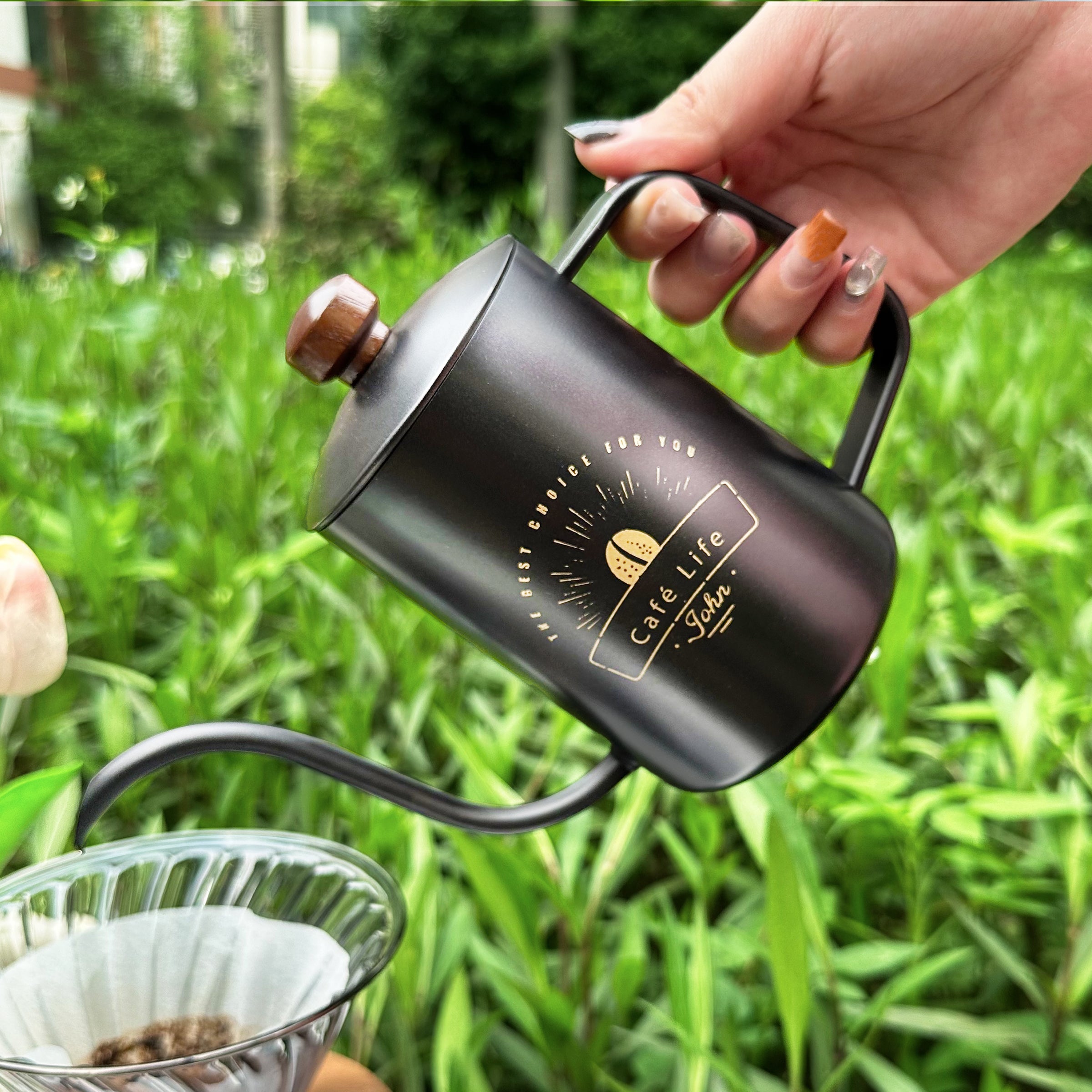 Hand brewed coffee pot gift box set | text engraving gift birthday gift coffee set for customers niche high-end gift