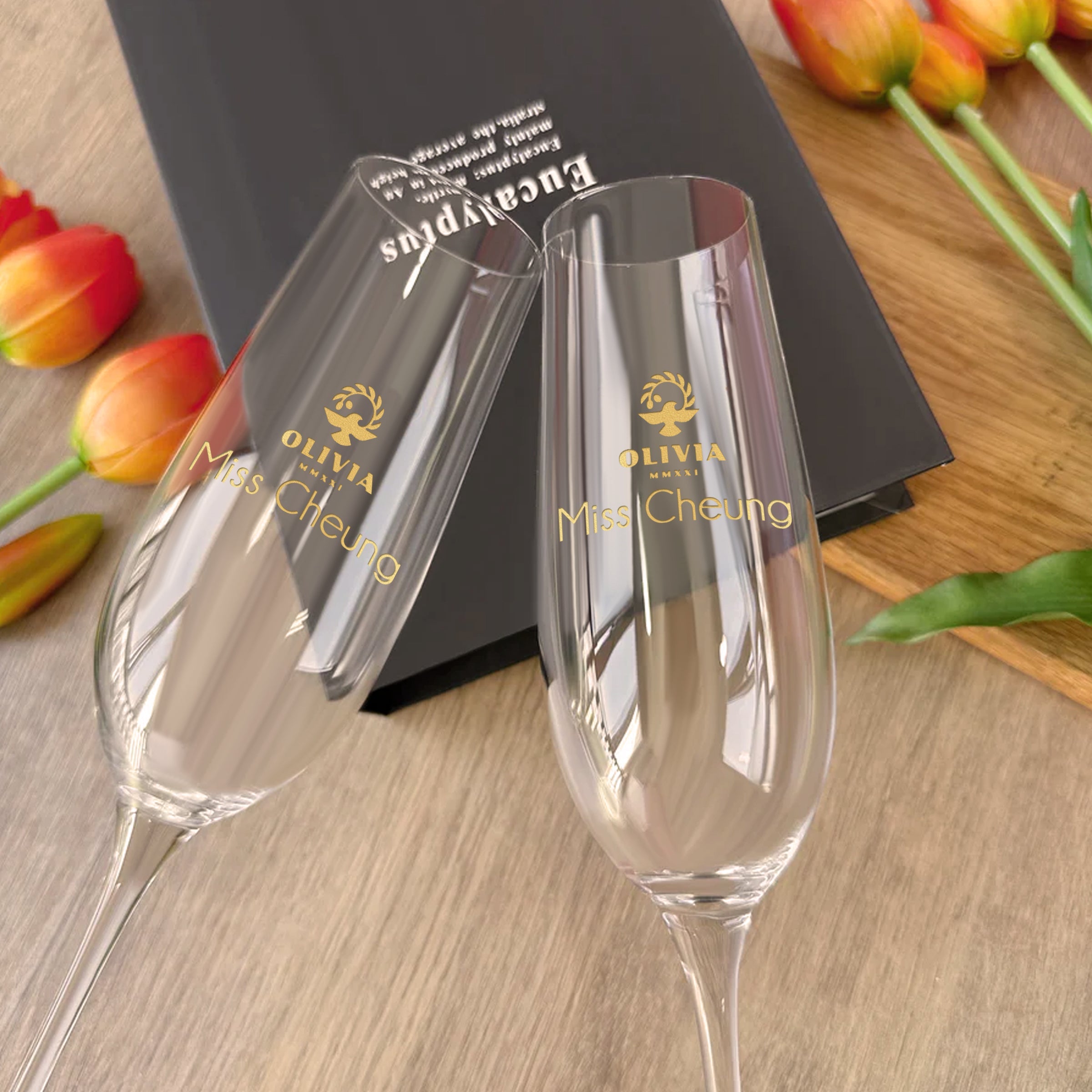 Moët & Chandon Ice Imperial Champagne 750ml - Customizable Logo/Text Engraving & Coupe Glass Carving, Create Your Corporate Exclusive Champagne for Promotion, Retirement & Anniversary Gifts